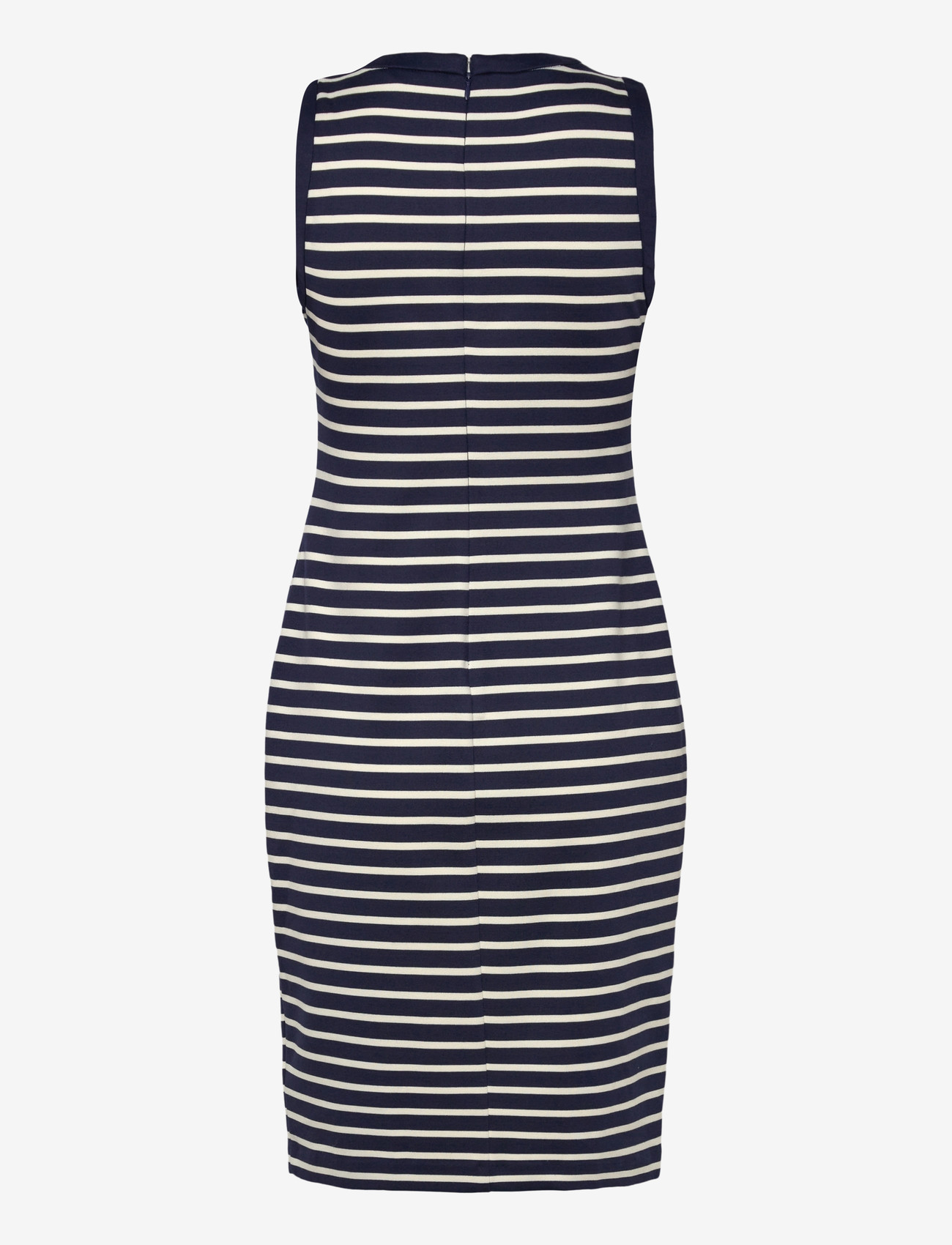 Lauren Ralph Lauren - YD STRIPED PONTE-KNT-DRESSES - sommarklänningar - refined navy/masc - 1