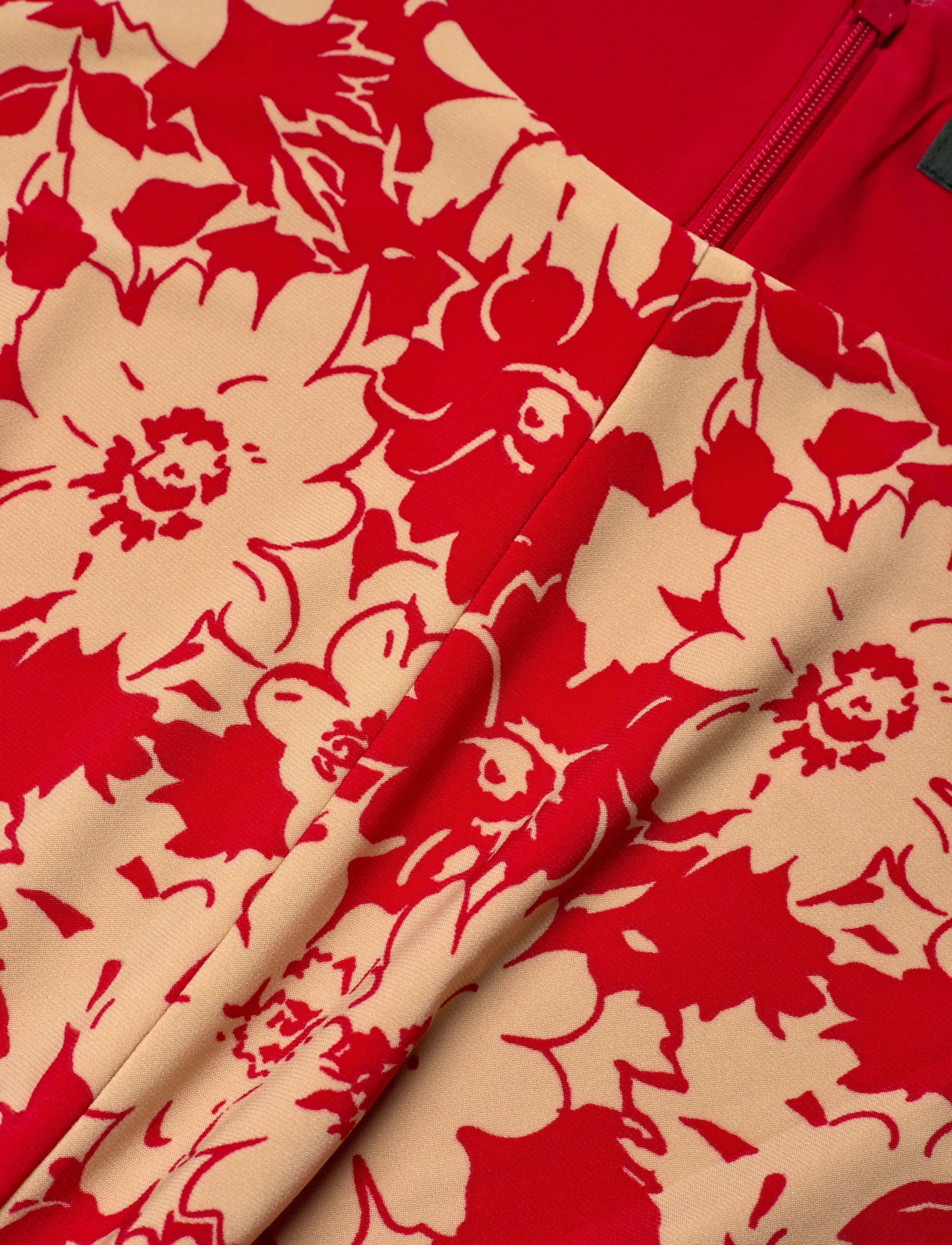 Lauren Ralph Lauren - Floral Twist-Front Stretch Jersey Dress - summer dresses - red/tan - 4