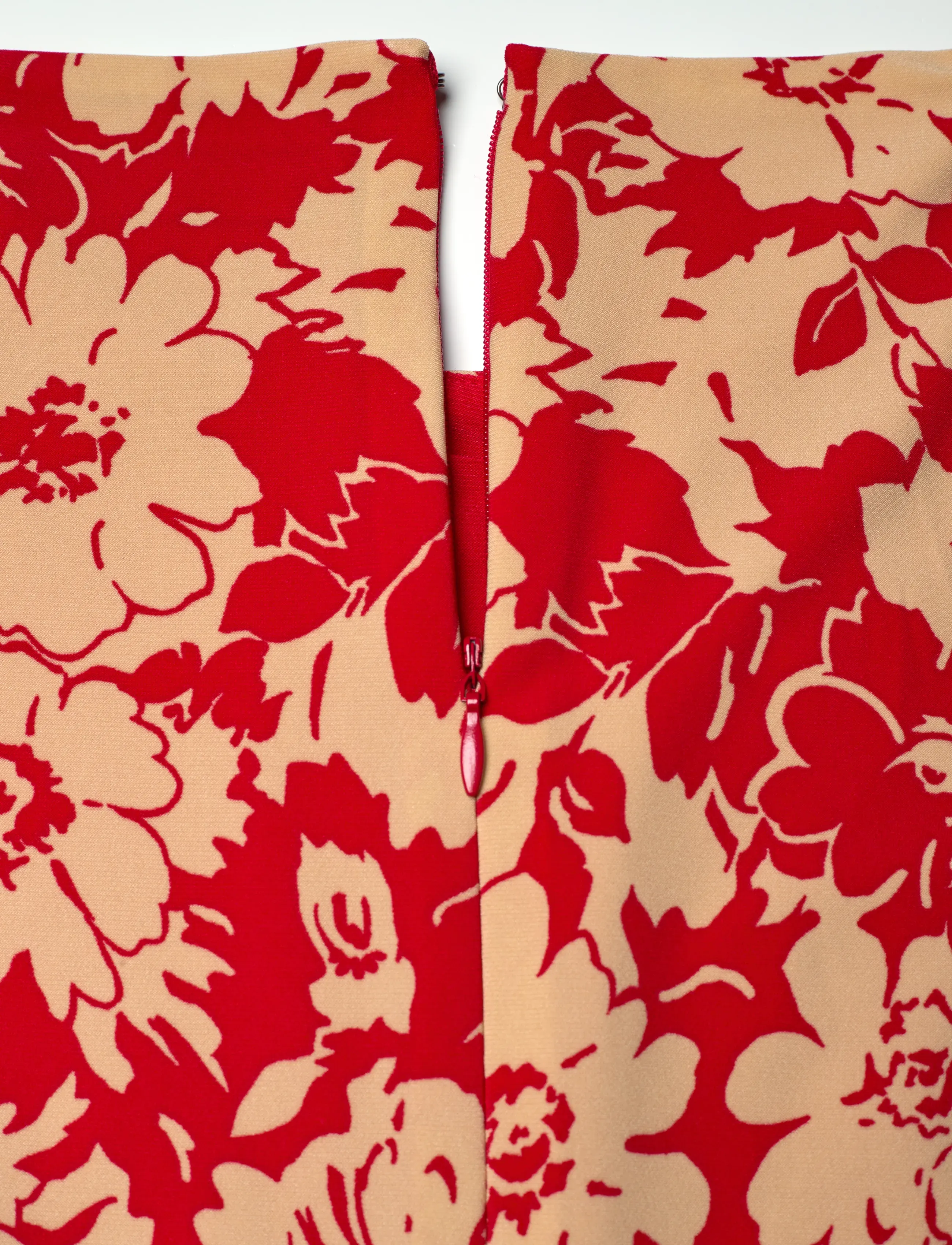 Lauren Ralph Lauren - Floral Twist-Front Stretch Jersey Dress - summer dresses - red/tan - 5