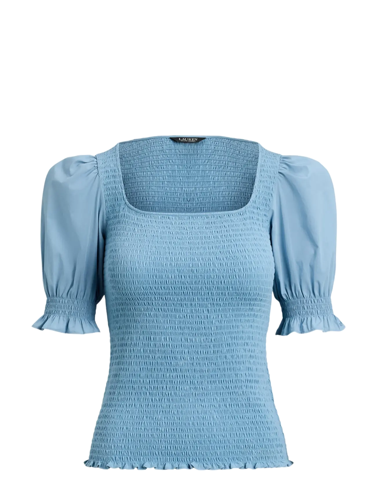 Lauren Ralph Lauren REFINED COTTON JRSY-KNT-PULLOVER - T-shirts & Tops - BLUE NOTE / blue