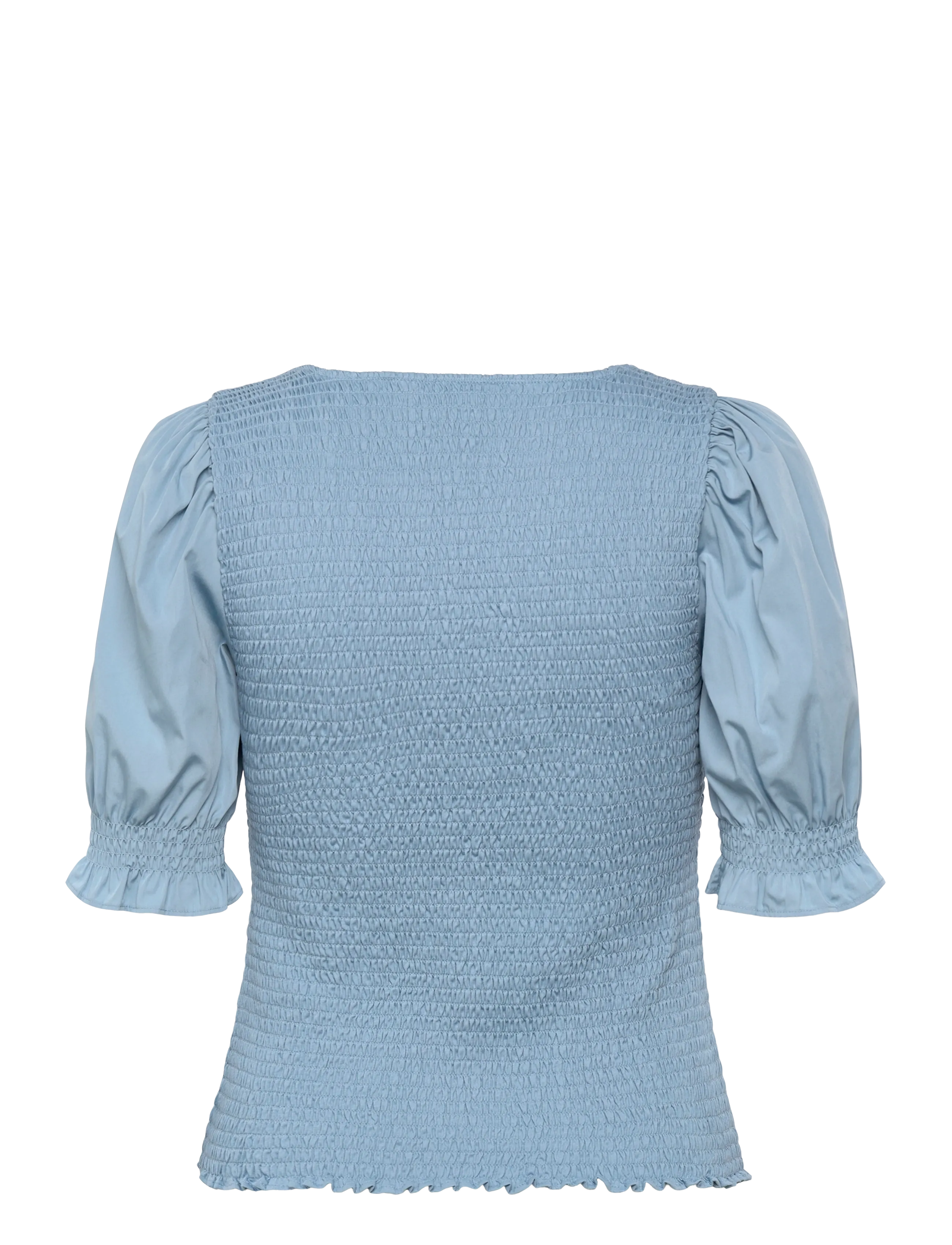 Lauren Ralph Lauren - REFINED COTTON JRSY-KNT-PULLOVER - lühikeste varrukatega pluusid - blue note - 2