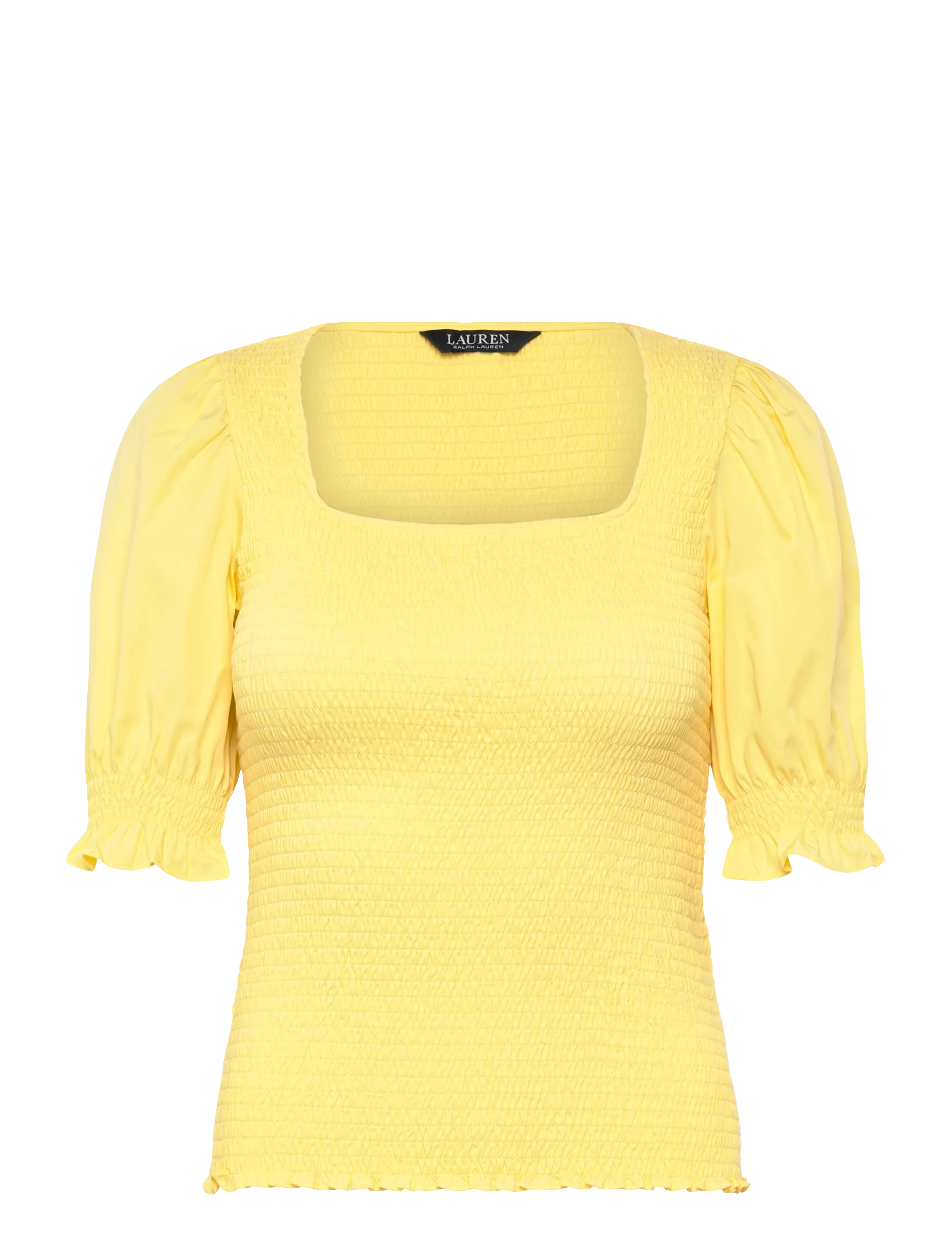 Lauren Ralph Lauren REFINED COTTON JRSY-KNT-PULLOVER - E-pirmadienis - LEMON SORBET / yellow
