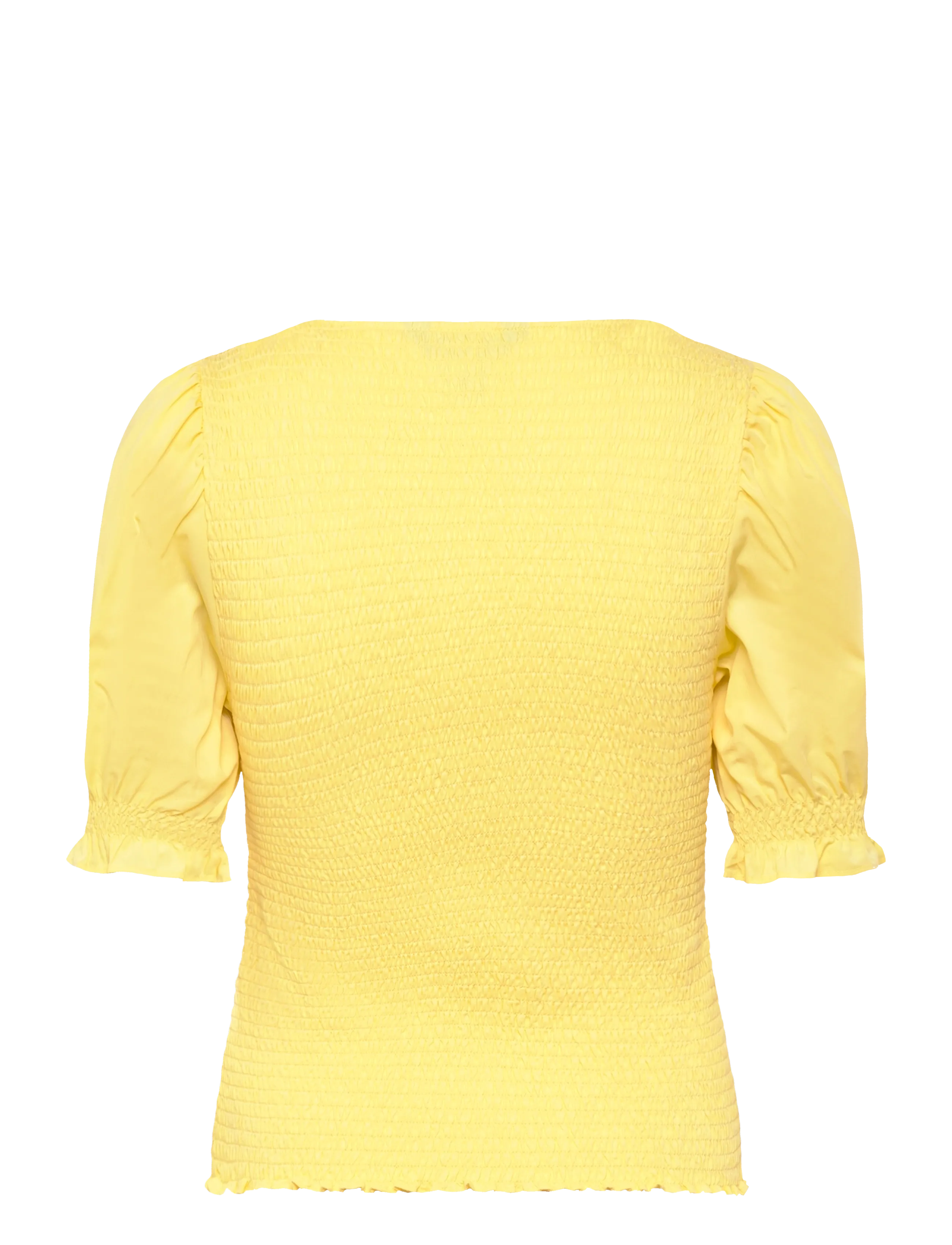 Lauren Ralph Lauren - REFINED COTTON JRSY-KNT-PULLOVER - lühikeste varrukatega pluusid - lemon sorbet - 2