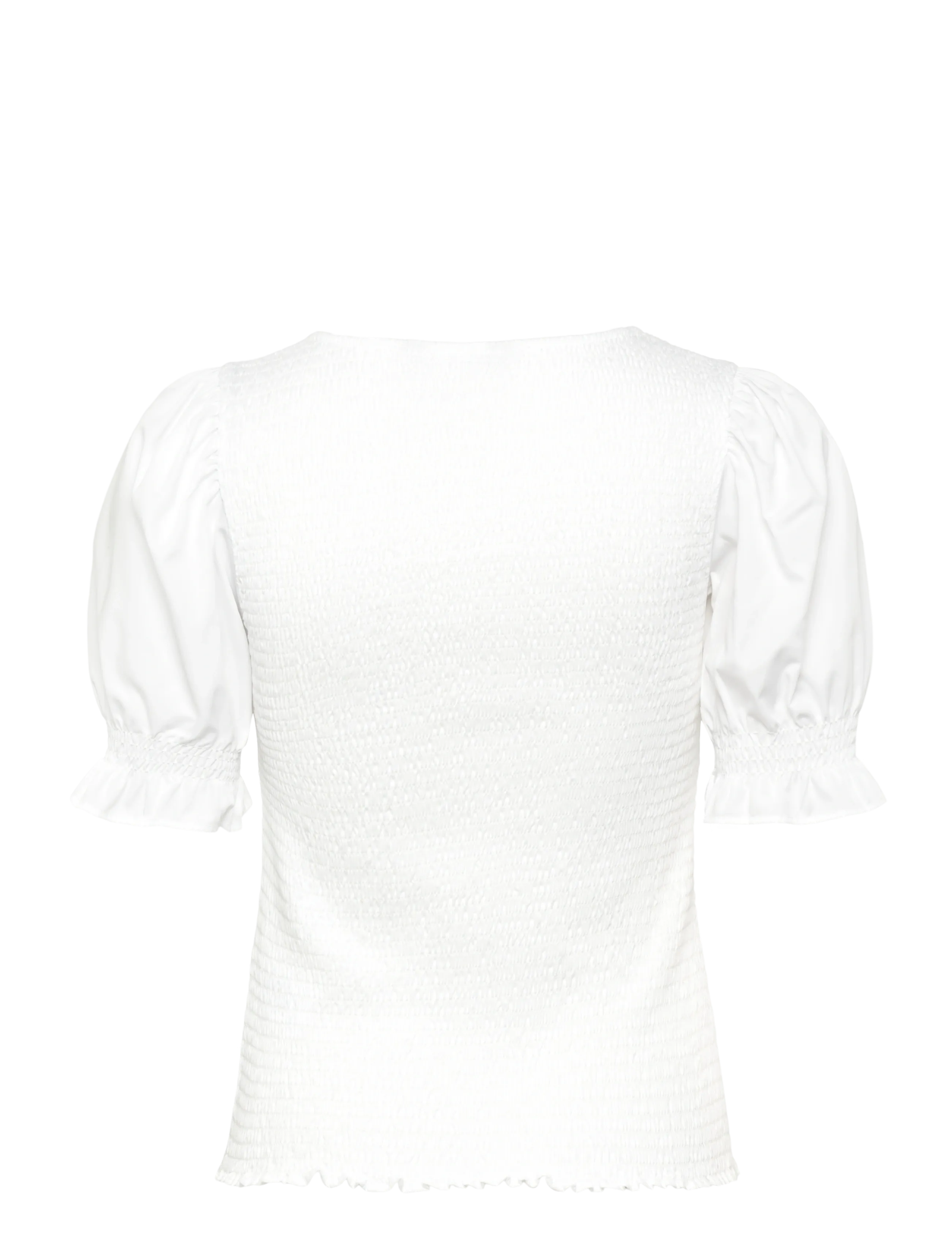 Lauren Ralph Lauren - REFINED COTTON JRSY-KNT-PULLOVER - kortærmede bluser - white - 2