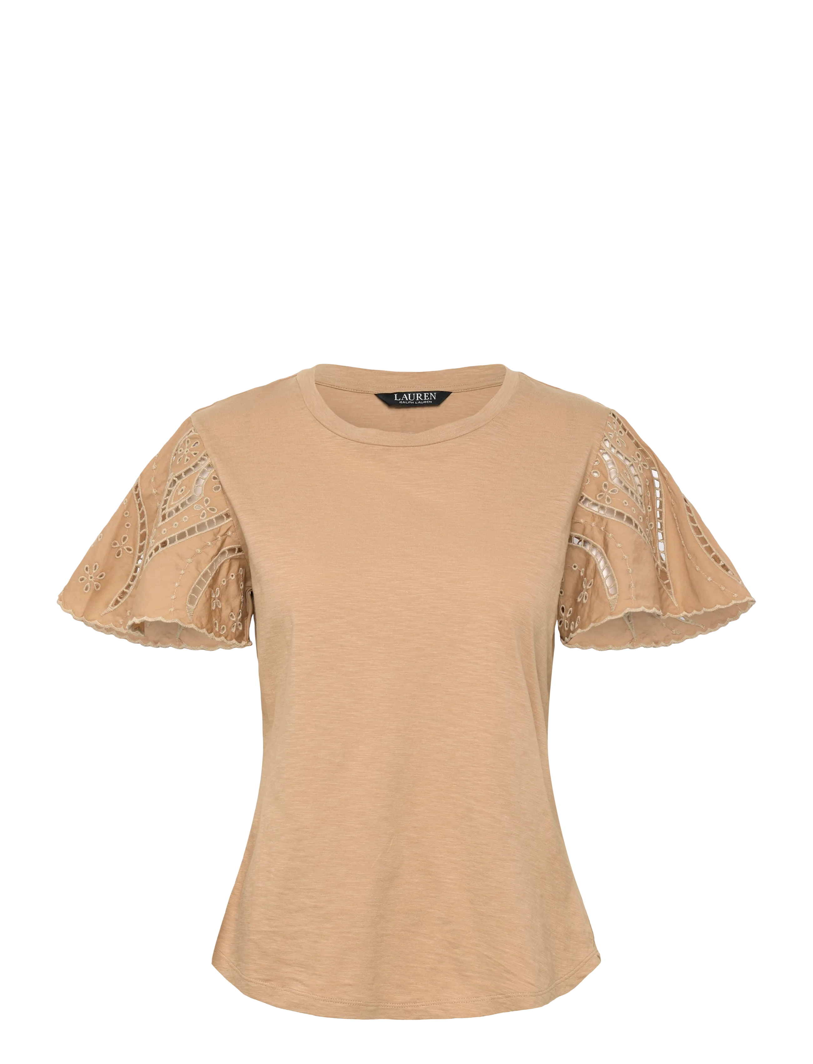 Lauren Ralph Lauren INDIE CTN SLUB JRSY-KNT-PULLOVER - Bluser & Skjorter - BIRCH TAN / beige