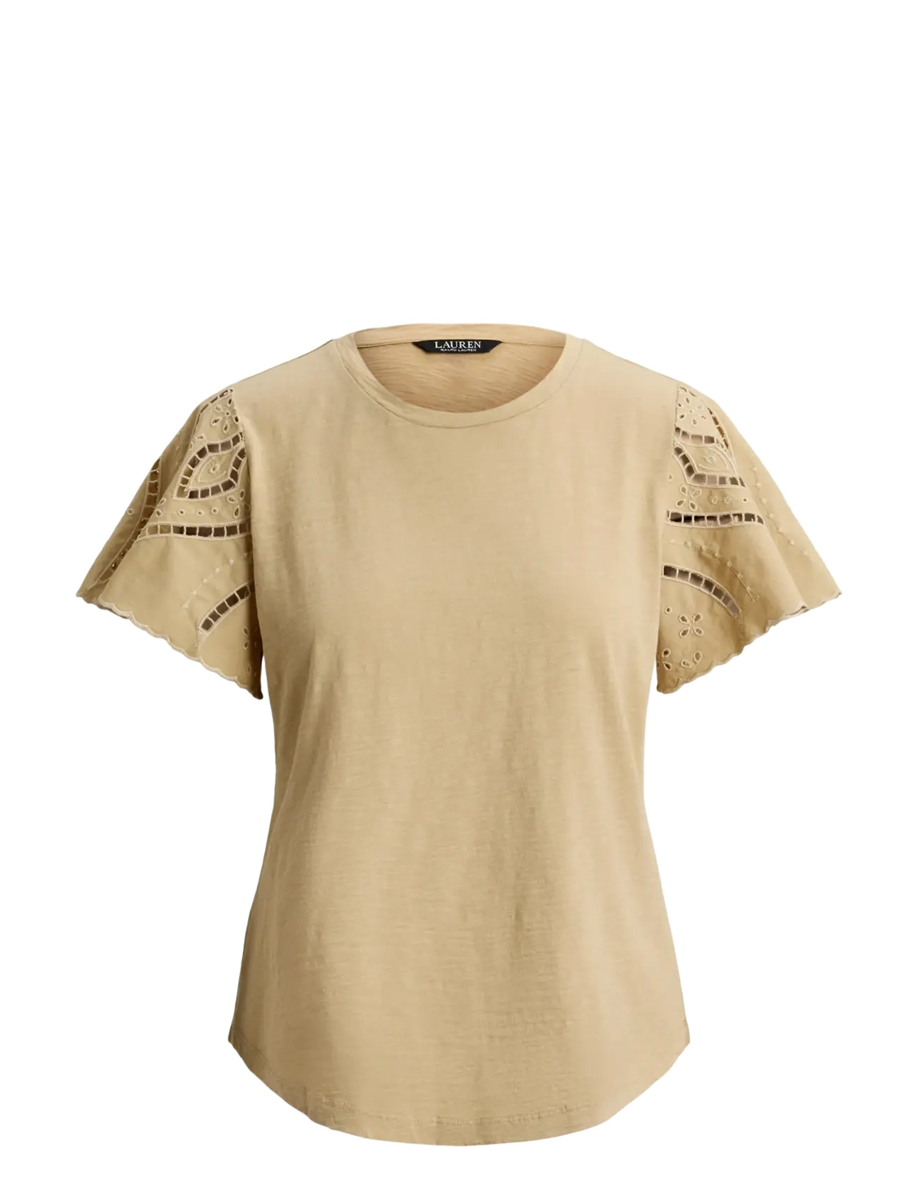 Lauren Ralph Lauren INDIE CTN SLUB JRSY-KNT-PULLOVER - Vêtements - BIRCH TAN / beige
