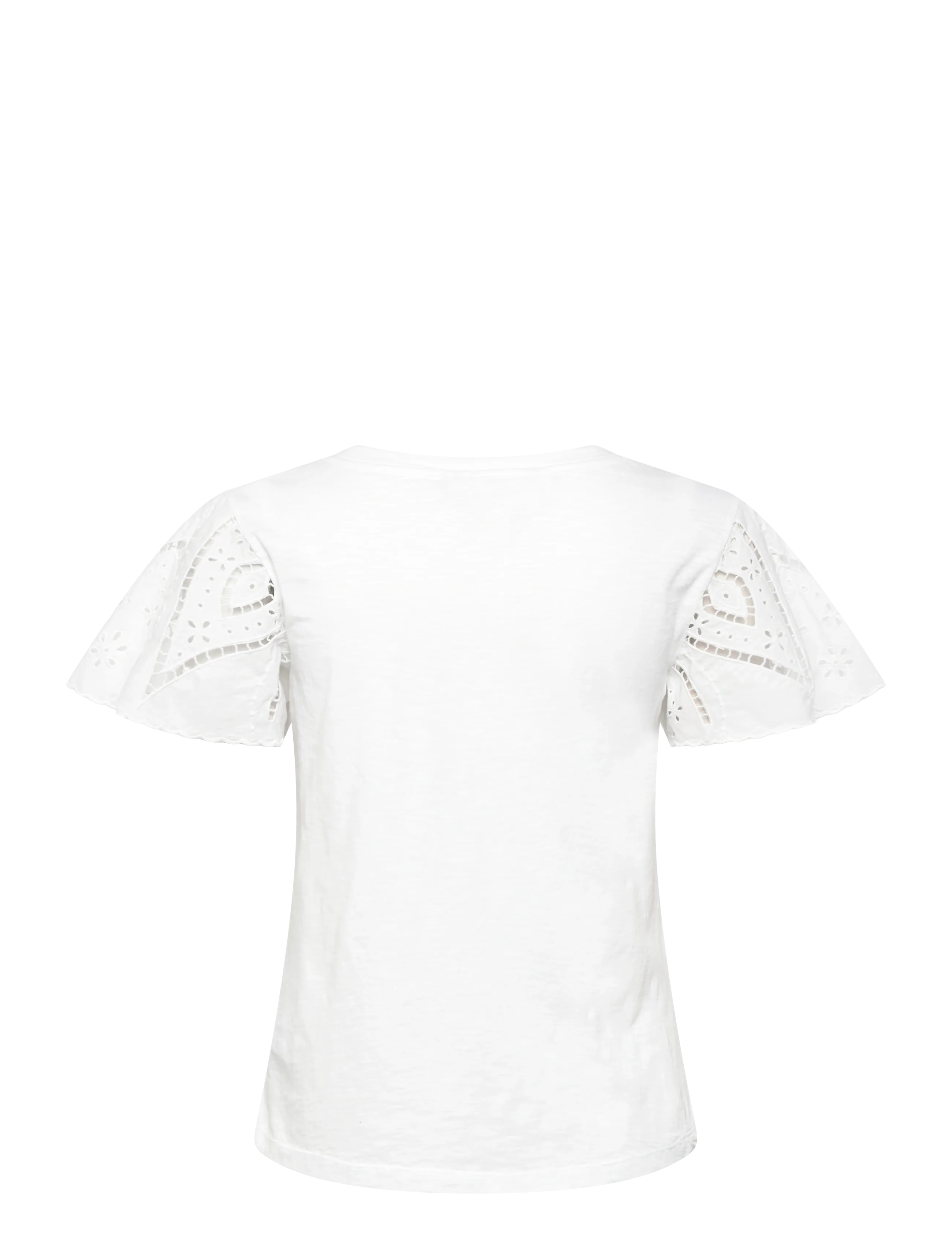 Lauren Ralph Lauren - INDIE CTN SLUB JRSY-KNT-PULLOVER - kortærmede bluser - white - 2