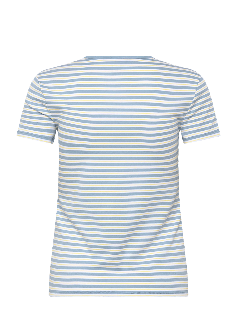 Lauren Ralph Lauren - REFINED STR 1X1 RIB-KNT-T-SHIRT - t-shirts - blue note multi - 2