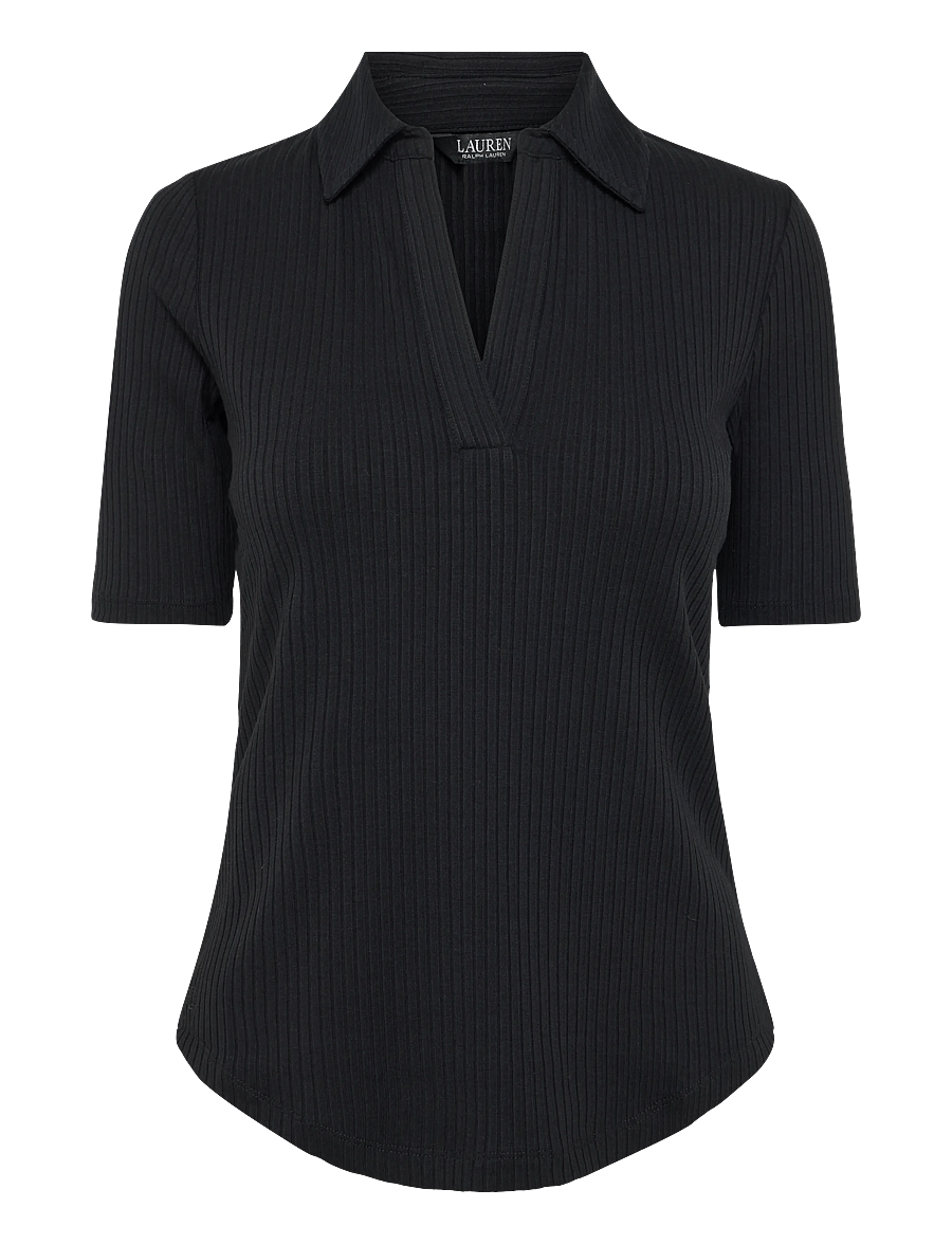 Lauren Ralph Lauren - MODERN RIB-KNT-POLO - poloer - black - 1