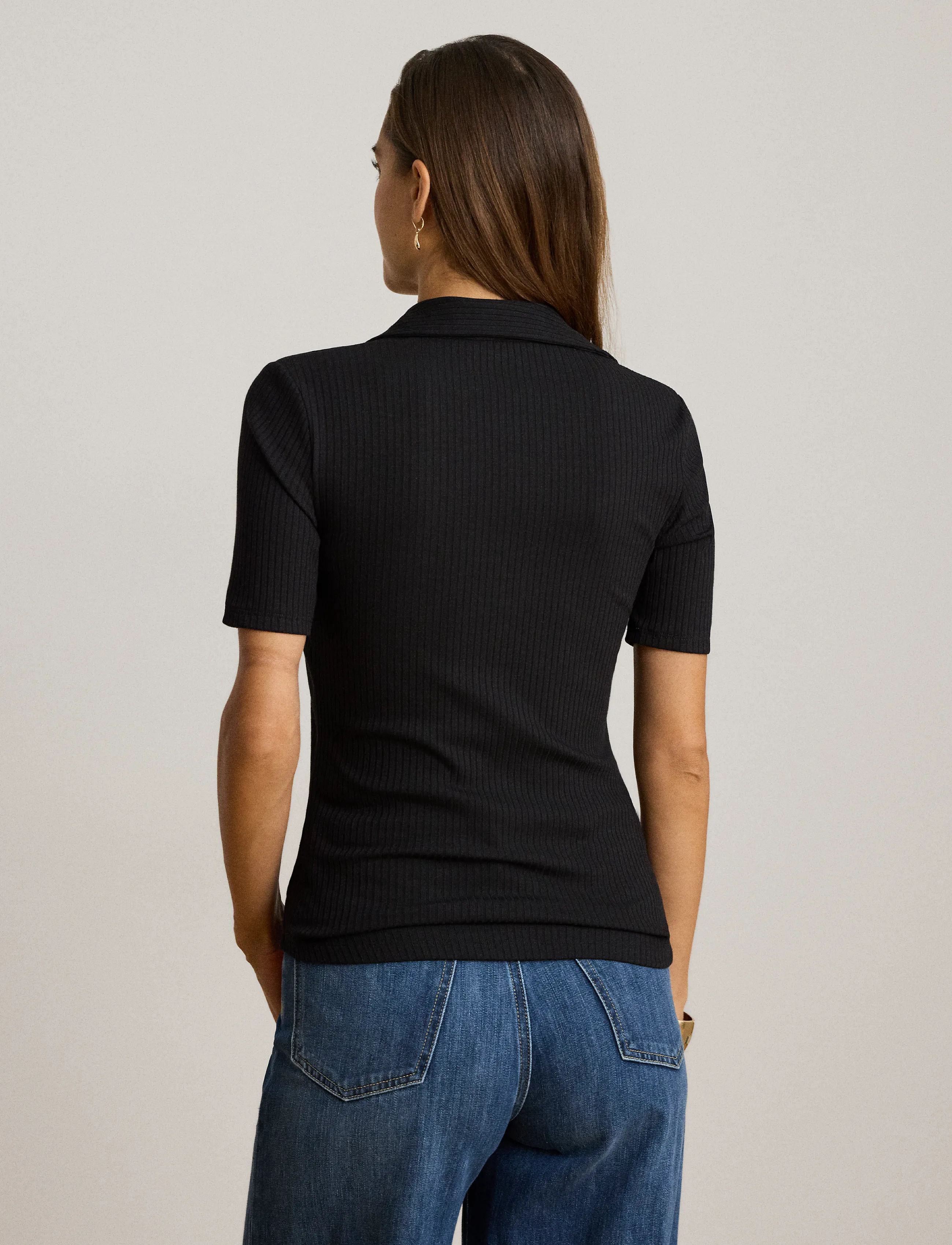 Lauren Ralph Lauren - MODERN RIB-KNT-POLO - poloer - black - 3
