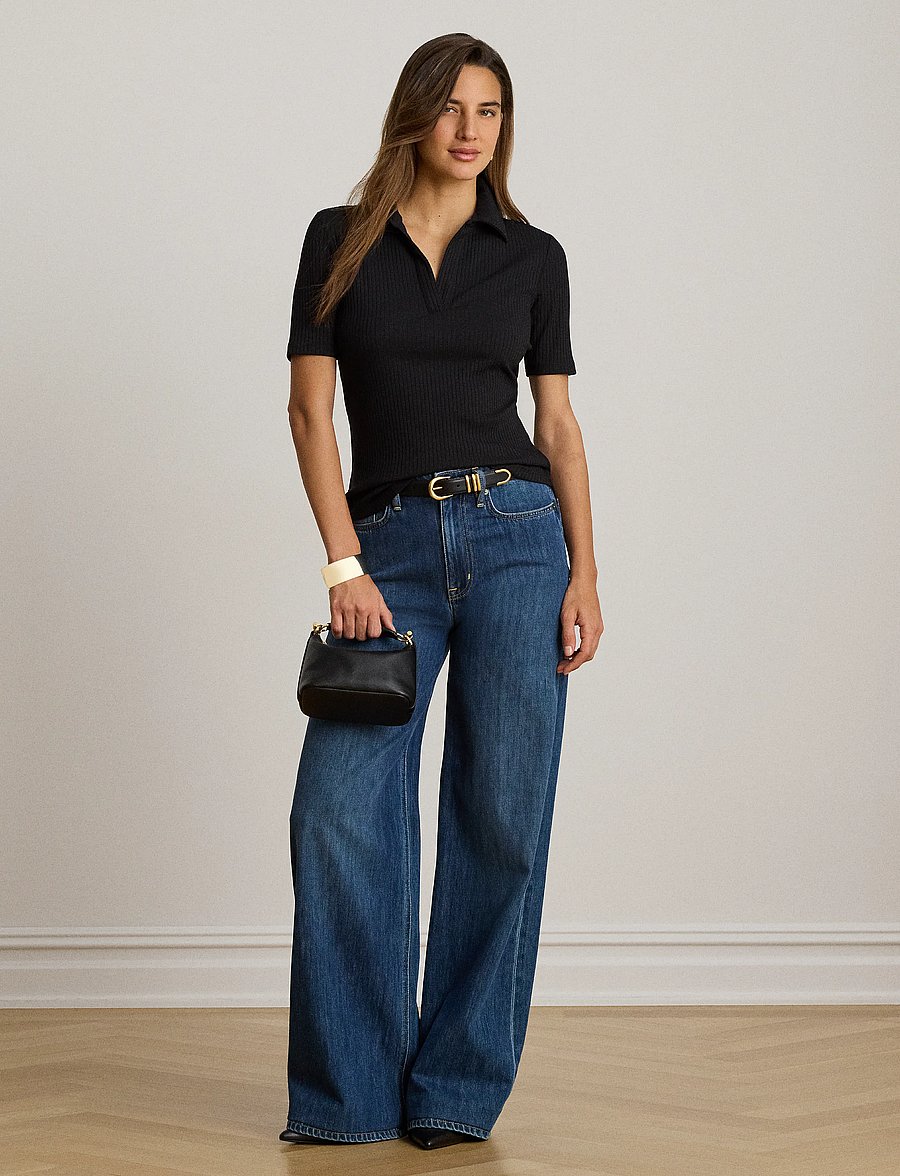 Lauren Ralph Lauren - MODERN RIB-KNT-POLO - poloer - black - 4