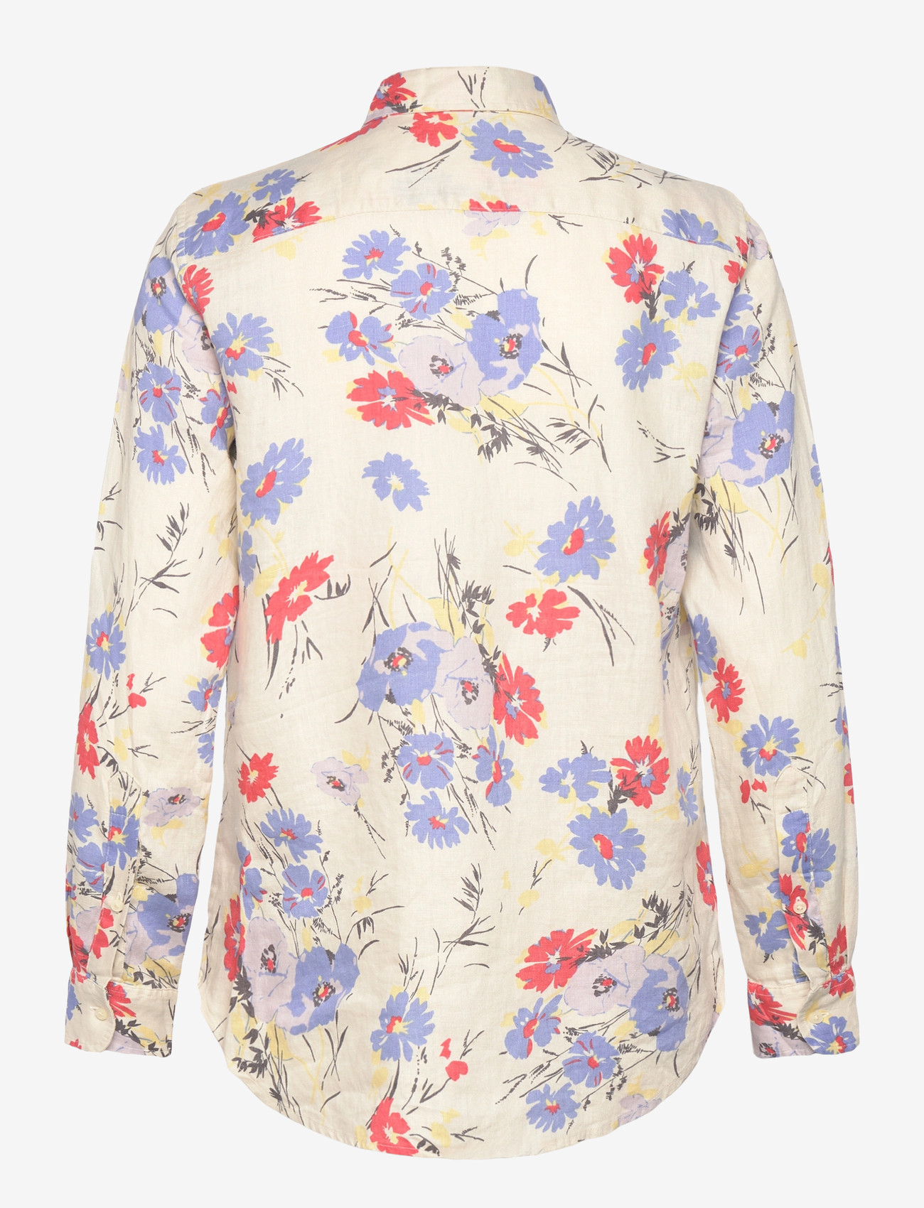 Lauren Ralph Lauren - TISSUE LINEN-WVN-SHIRT - linased särgid - cream multi - 1