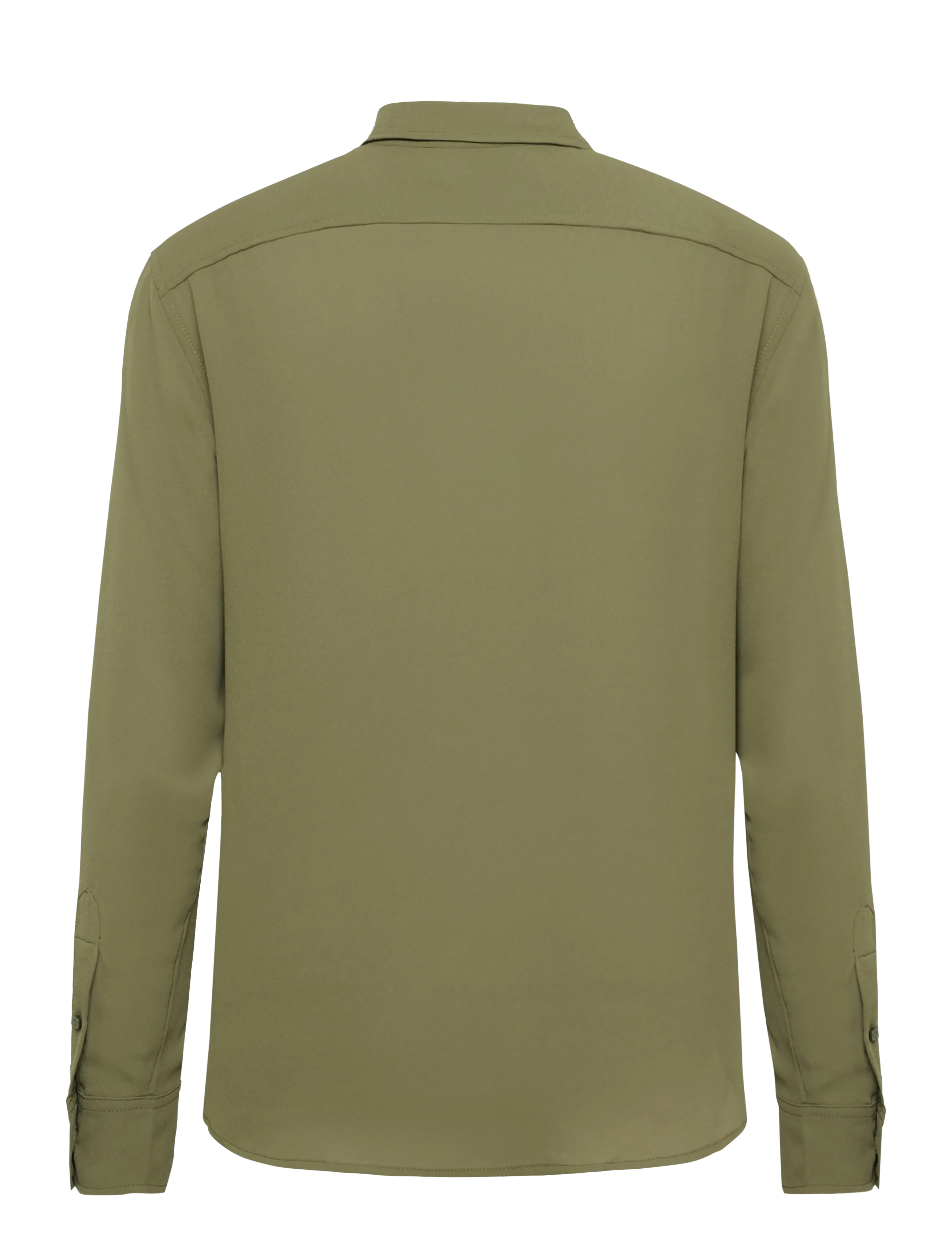 Lauren Ralph Lauren - Relaxed Fit Georgette Shirt - langærmede skjorter - olive grove - 2