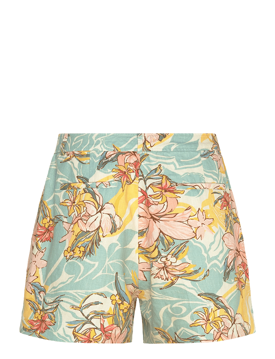 Lauren Ralph Lauren - CLASSIC LINEN-WVN-SHORTS - hørshorts - cream/blue multi - 2
