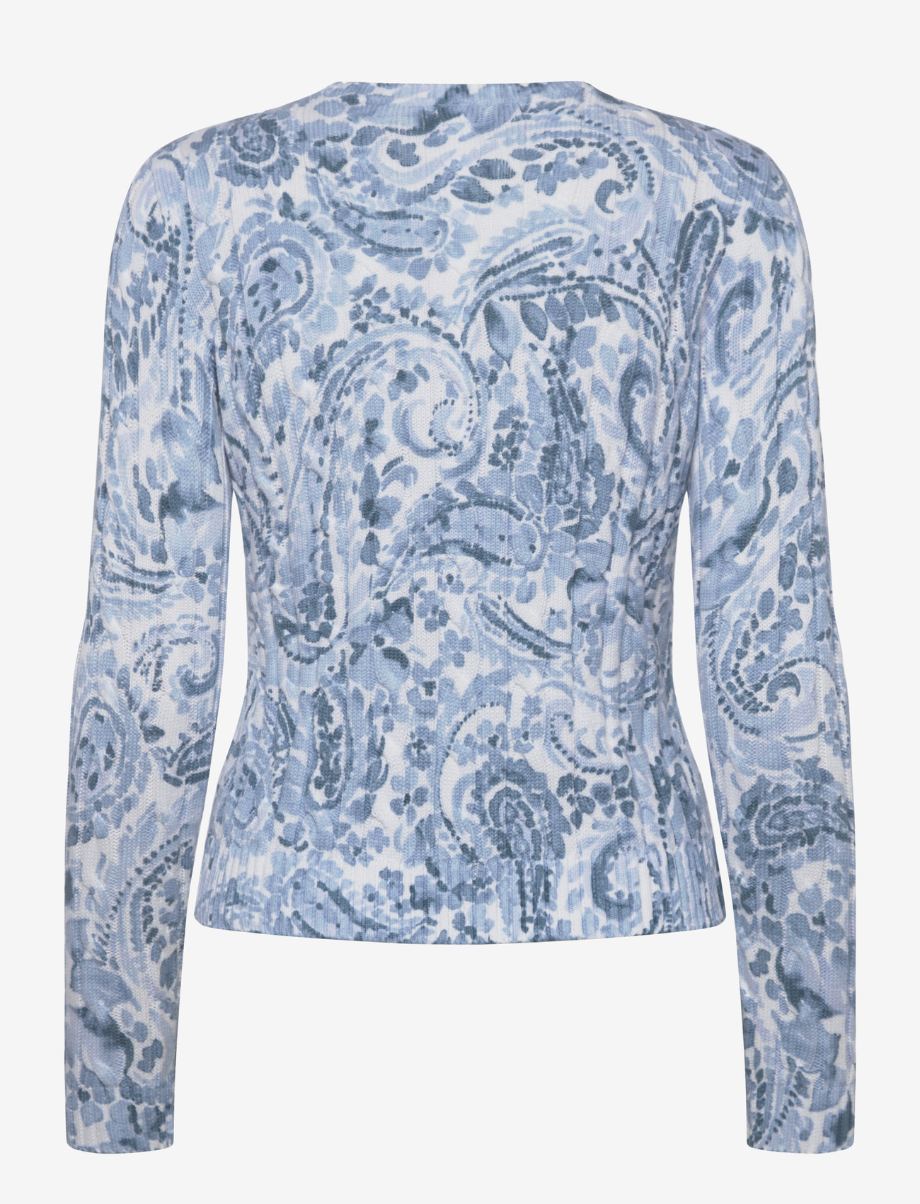 Lauren Ralph Lauren - GASSED COTTON-SWEATER-PULLOVER - pikkade varrukatega pluusid - white/blue multi - 1