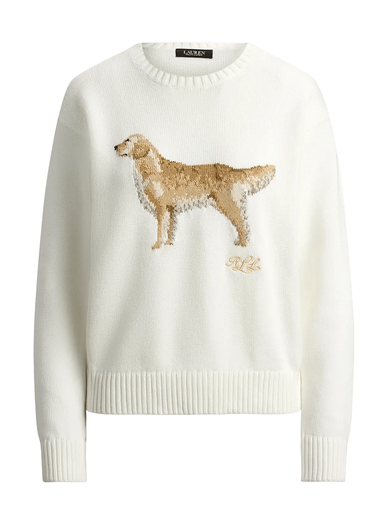 Lauren Ralph Lauren - COMBED COTTON-SWEATER-PULLOVER - pullover - white multi - 1
