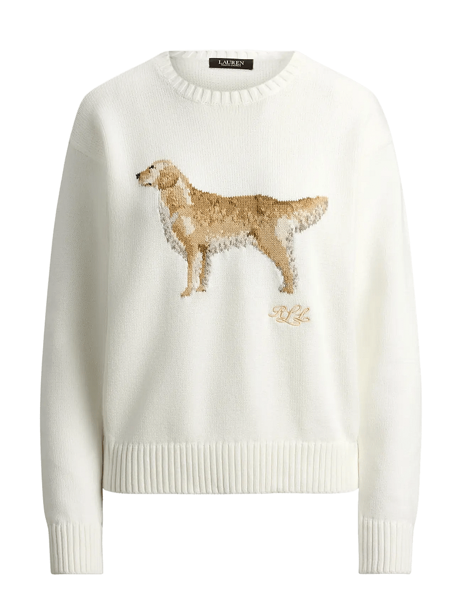 Lauren Ralph Lauren - COMBED COTTON-SWEATER-PULLOVER - pullover - white multi - 1