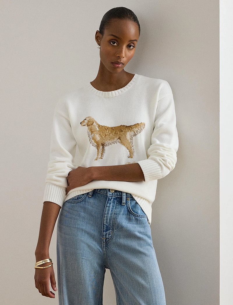 Lauren Ralph Lauren - COMBED COTTON-SWEATER-PULLOVER - pullover - white multi - 2
