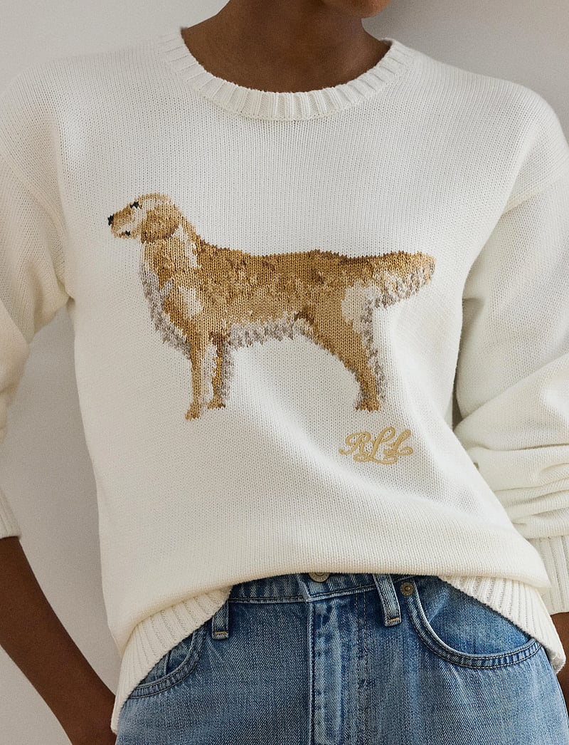 Lauren Ralph Lauren - COMBED COTTON-SWEATER-PULLOVER - pullover - white multi - 3