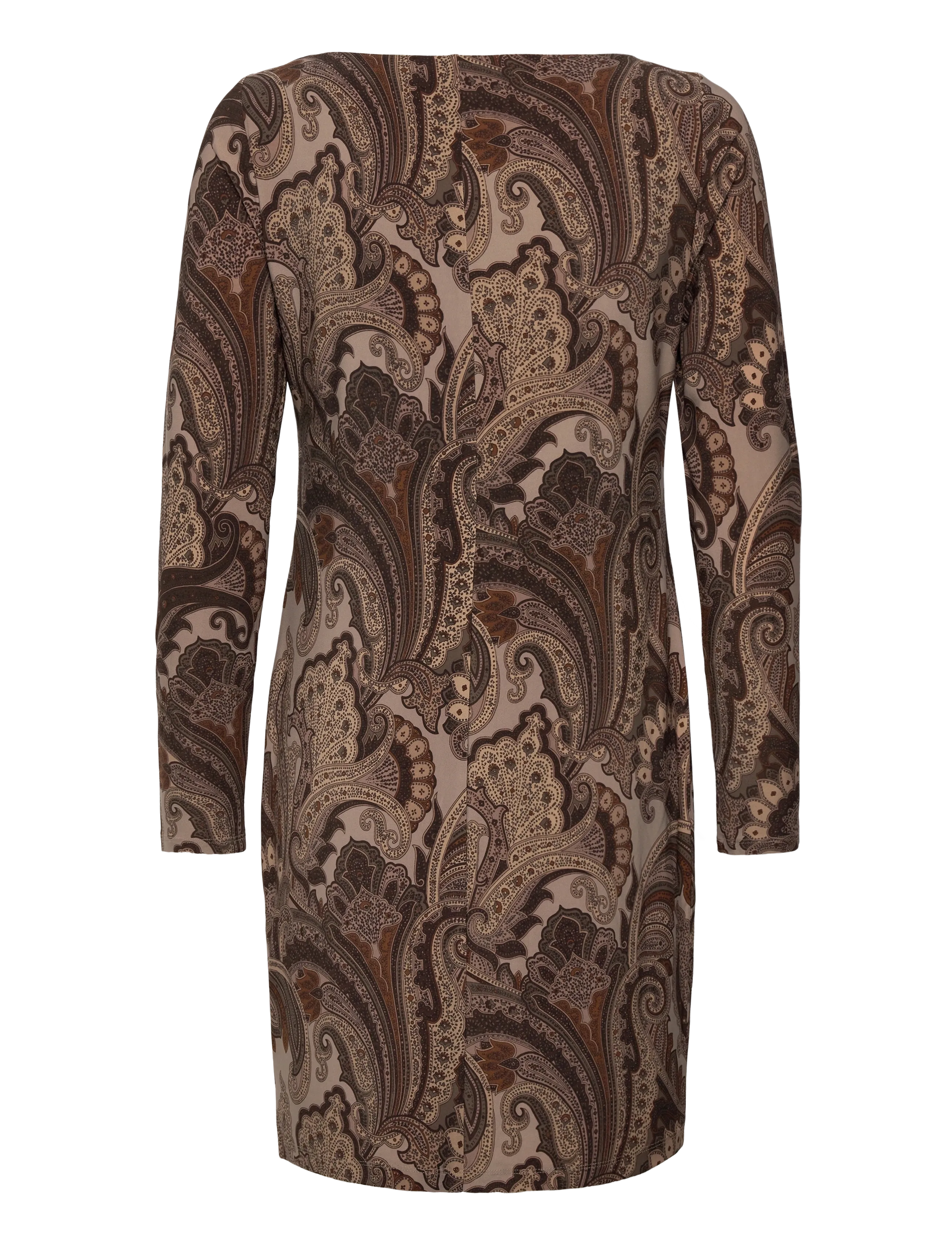 Lauren Ralph Lauren - STR CLASSIC JERSEY-KNIT DRESS - robes midi - taupe multi - 1