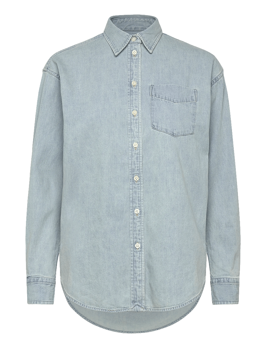 Lauren Ralph Lauren - 2X1 DENIM-WVN-SHIRT - džinsiniai marškiniai - arilee wash - 1