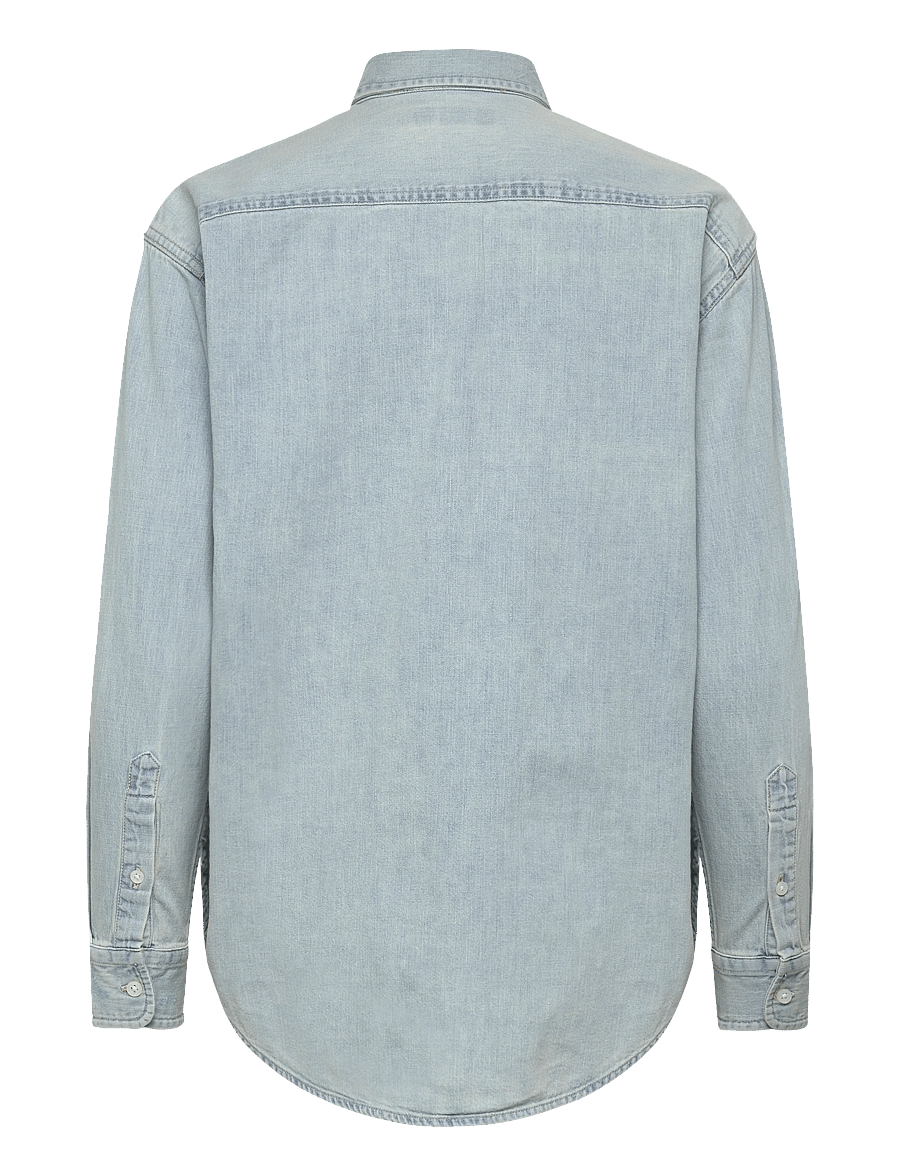 Lauren Ralph Lauren - 2X1 DENIM-WVN-SHIRT - džinsiniai marškiniai - arilee wash - 2