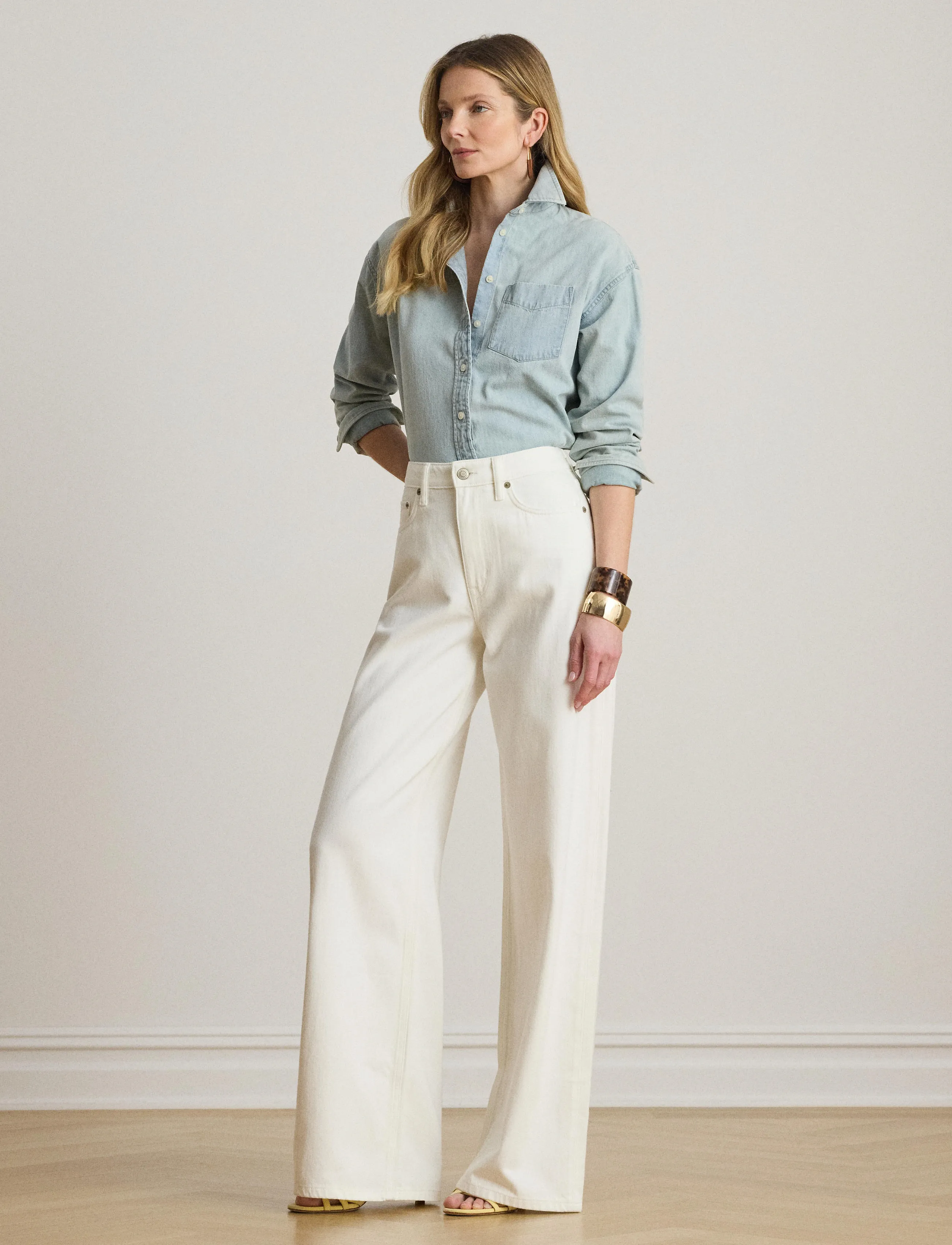 Lauren Ralph Lauren - 2X1 DENIM-WVN-SHIRT - denim shirts - arilee wash - 5