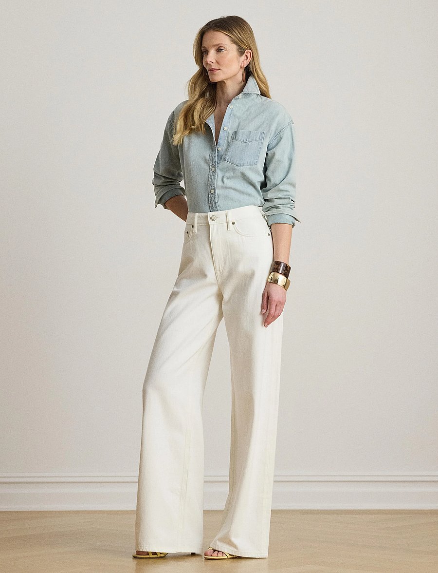 Lauren Ralph Lauren - 2X1 DENIM-WVN-SHIRT - džinsiniai marškiniai - arilee wash - 5