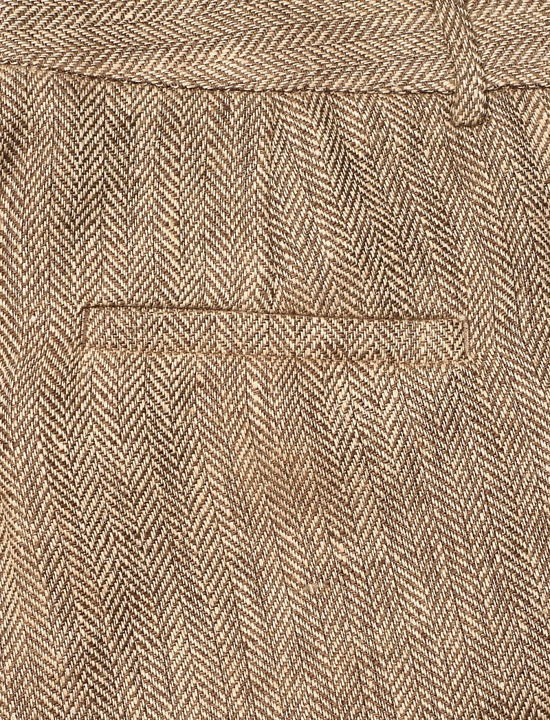 Lauren Ralph Lauren - Y/D CTN LINEN HRGBN-WVN-SHORTS - linneshorts - tan/cream multi - 4