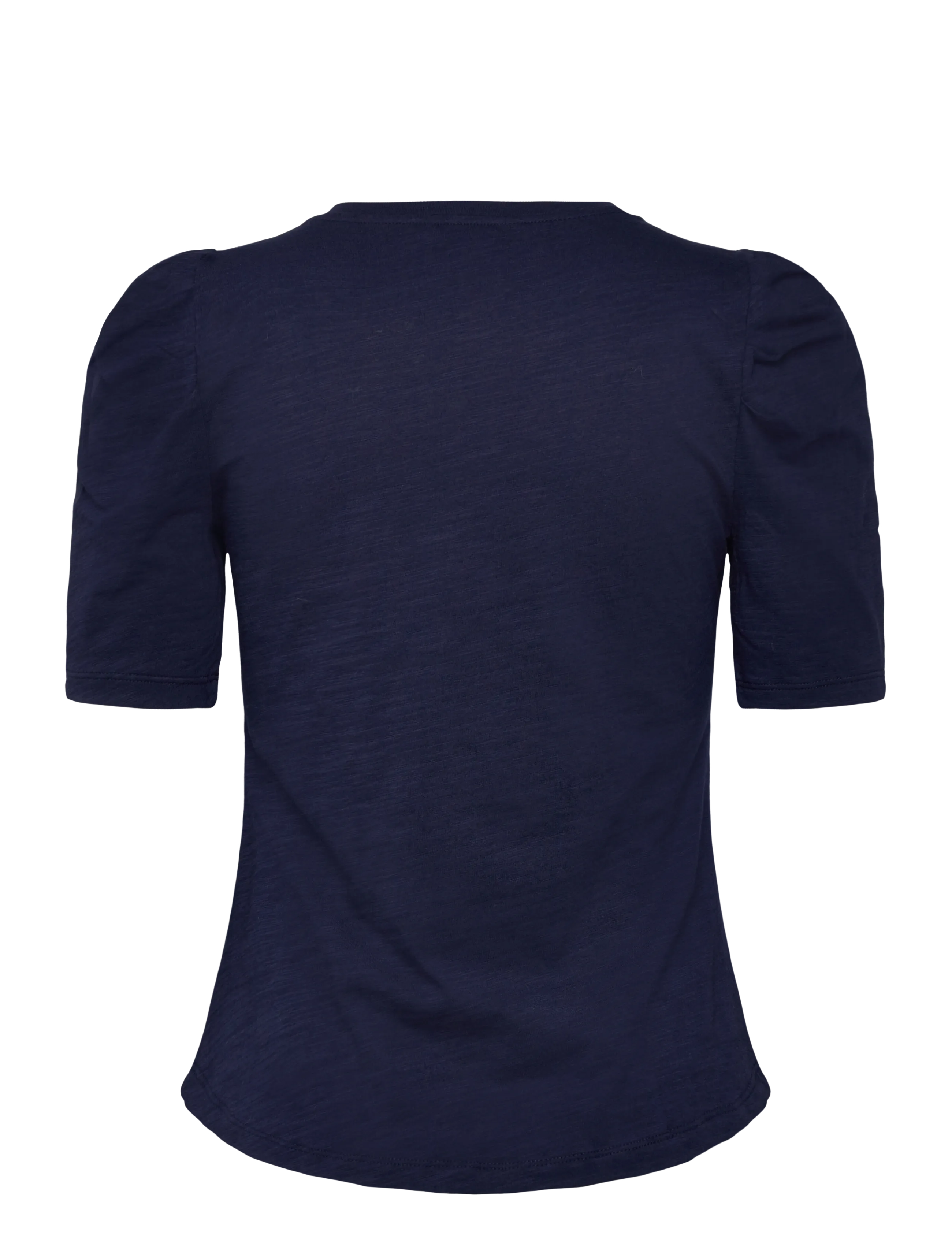 Lauren Ralph Lauren - Slub Jersey Puff-Sleeve Top - blouses à manches courtes - refined navy - 2
