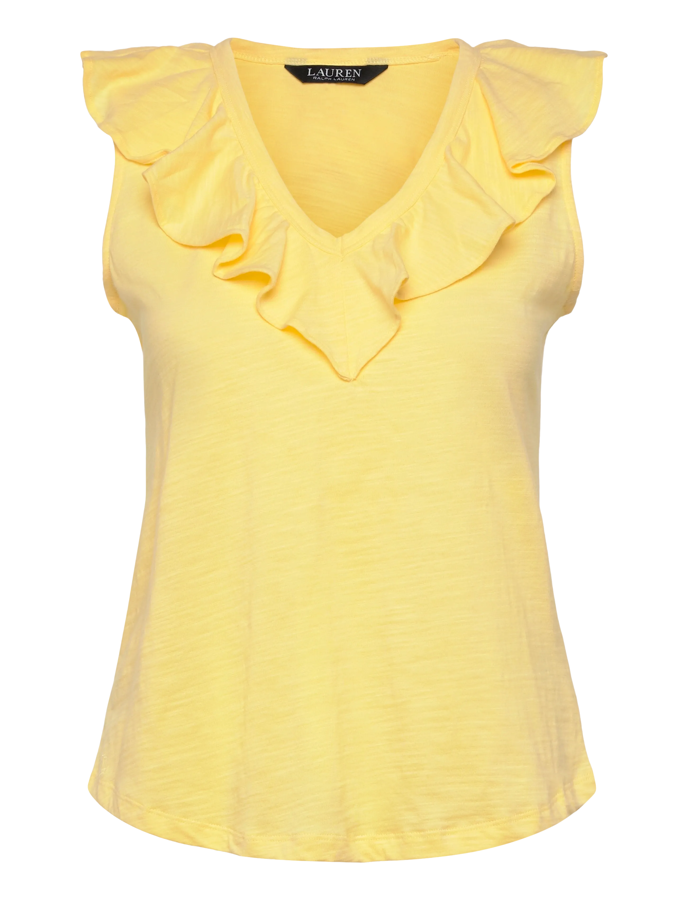 Lauren Ralph Lauren FRESH CTN SLUB JRSY-KNT-PULLOVER - Bluser & Skjorter - LEMON SORBET / yellow
