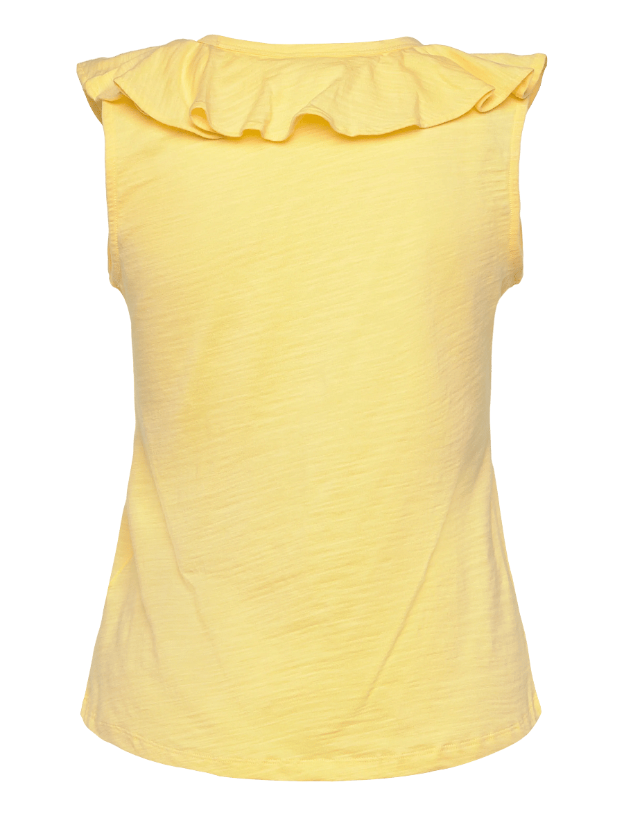 Lauren Ralph Lauren - FRESH CTN SLUB JRSY-KNT-PULLOVER - Ærmeløse bluser - lemon sorbet - 2