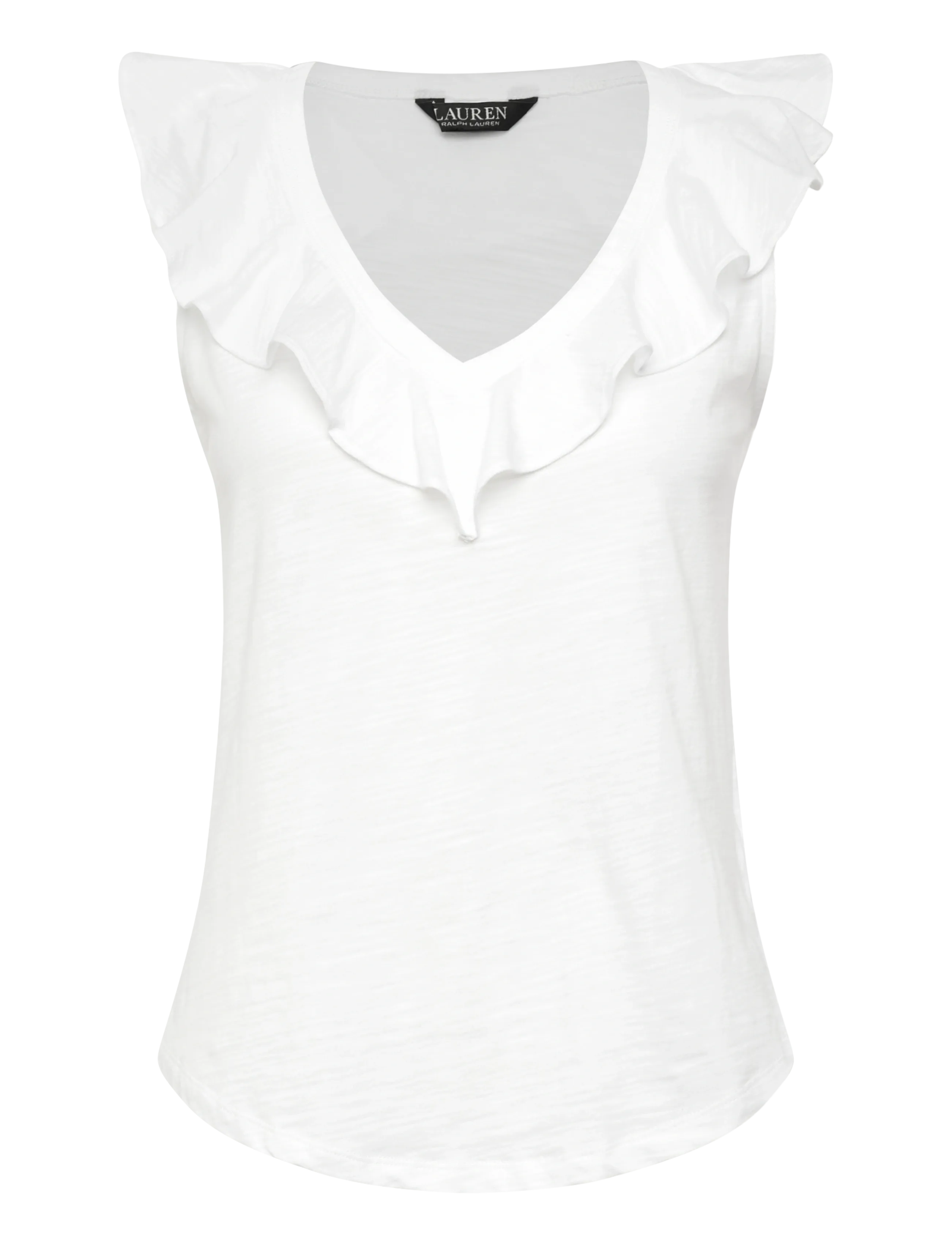 Lauren Ralph Lauren FRESH CTN SLUB JRSY-KNT-PULLOVER - Bluser & Skjorter - WHITE / white