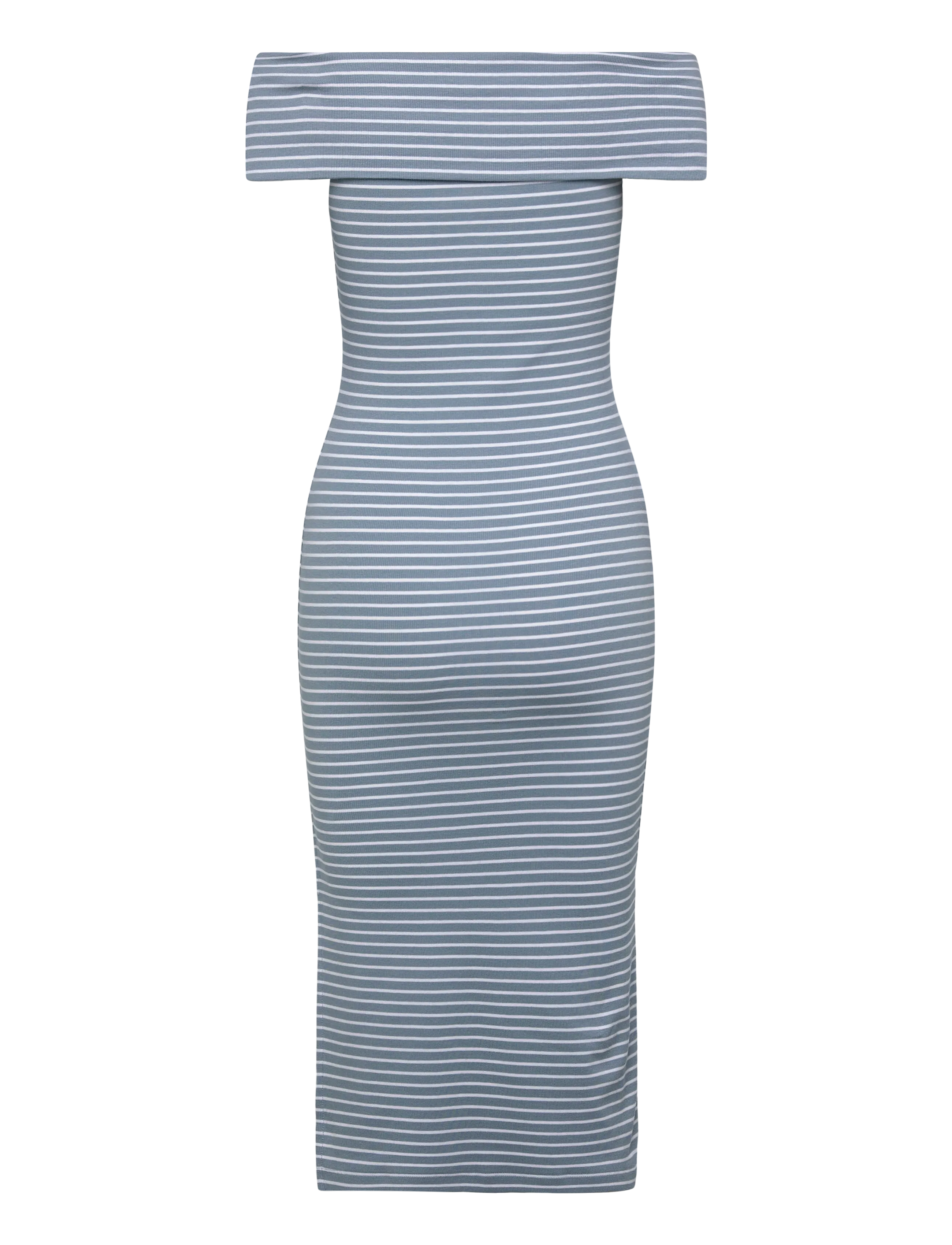 Lauren Ralph Lauren - CM 2X2 RIB-KNT-DRESSES - bodycon dresses - blue note/white - 1