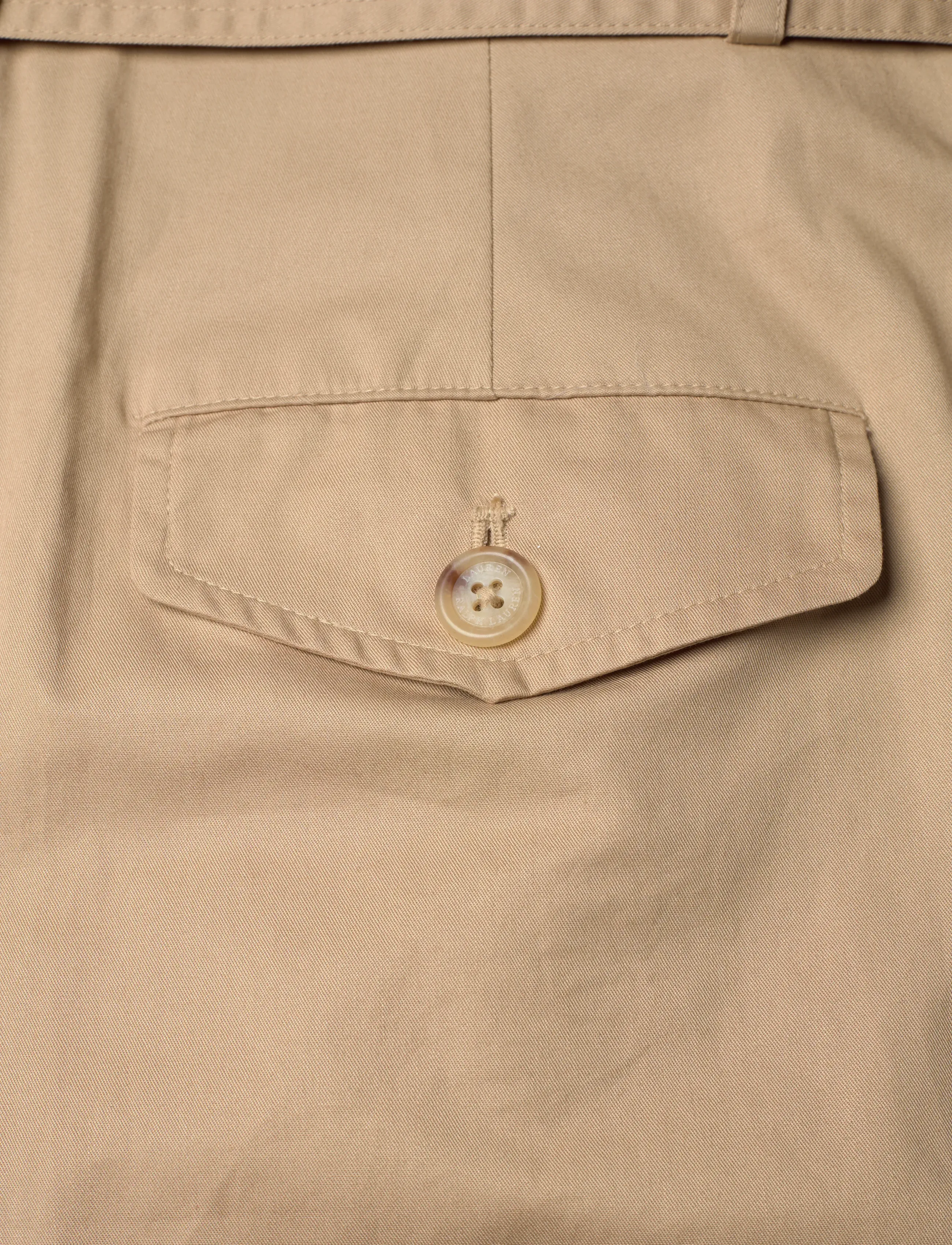 Lauren Ralph Lauren - Belted Cotton Twill Sleeveless Jumpsuit - buksedragter - birch tan - 5