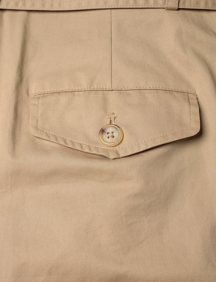 Lauren Ralph Lauren - Belted Cotton Twill Sleeveless Jumpsuit - jumpsuits - birch tan - 5