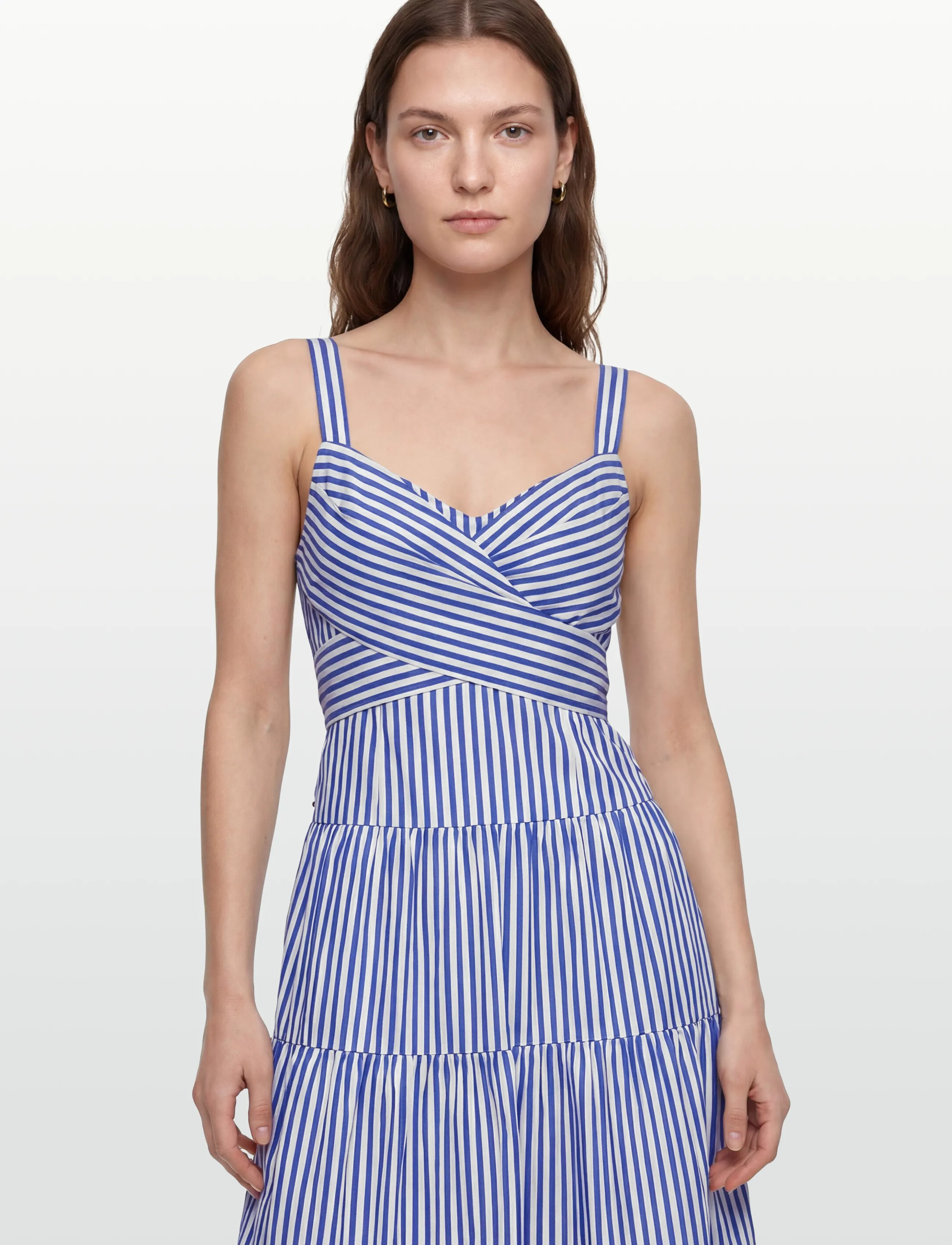 Lauren Ralph Lauren Striped Belted Broadcloth Tiered Dress klänningar dam – bild 2