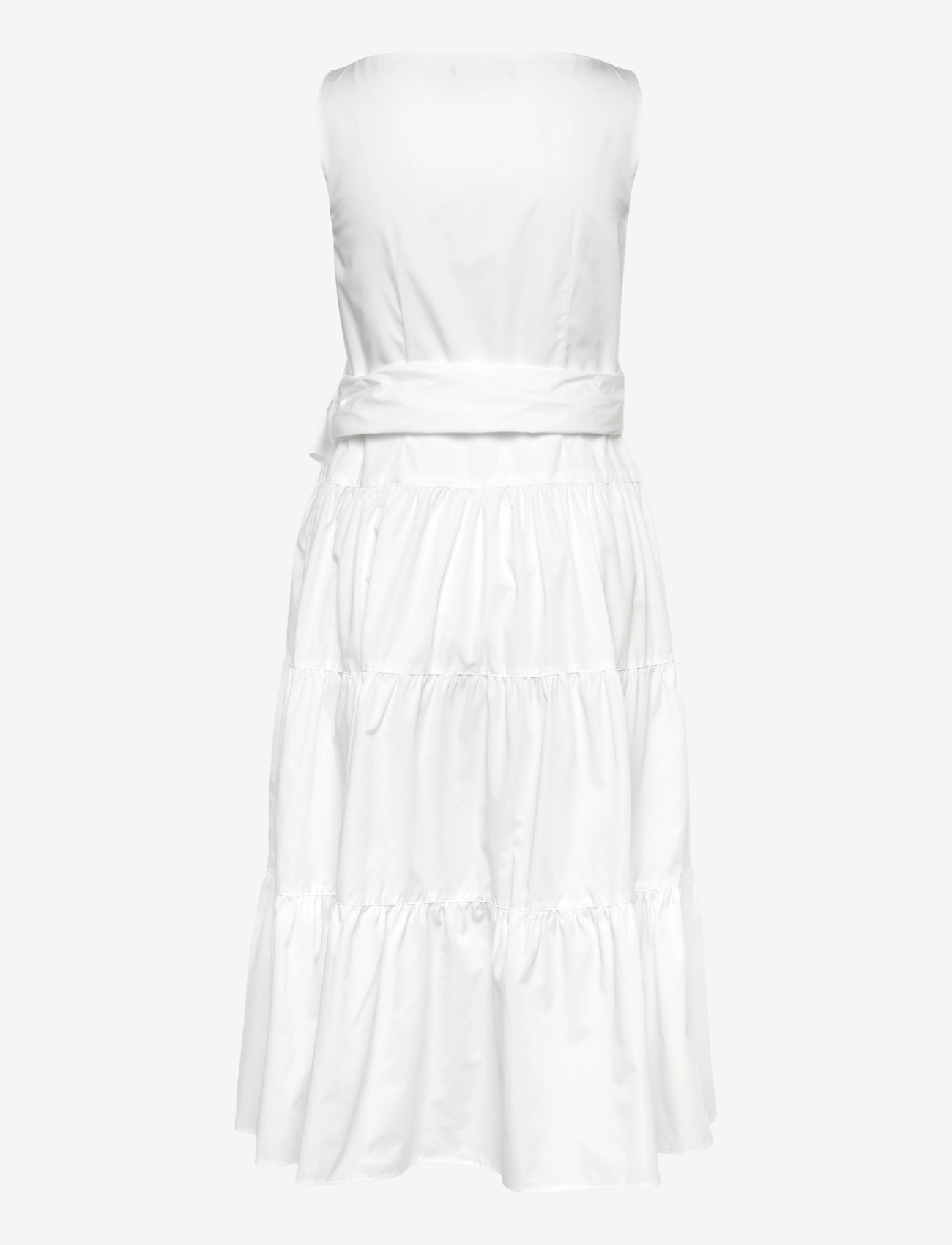 Lauren Ralph Lauren - Cotton Broadcloth Tiered Dress - sommarklänningar - white - 1