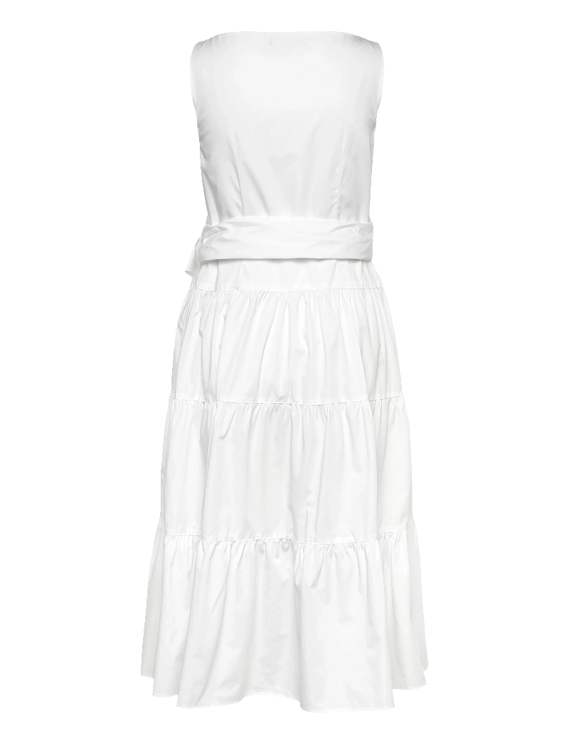 Lauren Ralph Lauren - Cotton Broadcloth Tiered Dress - sommarklänningar - white - 1