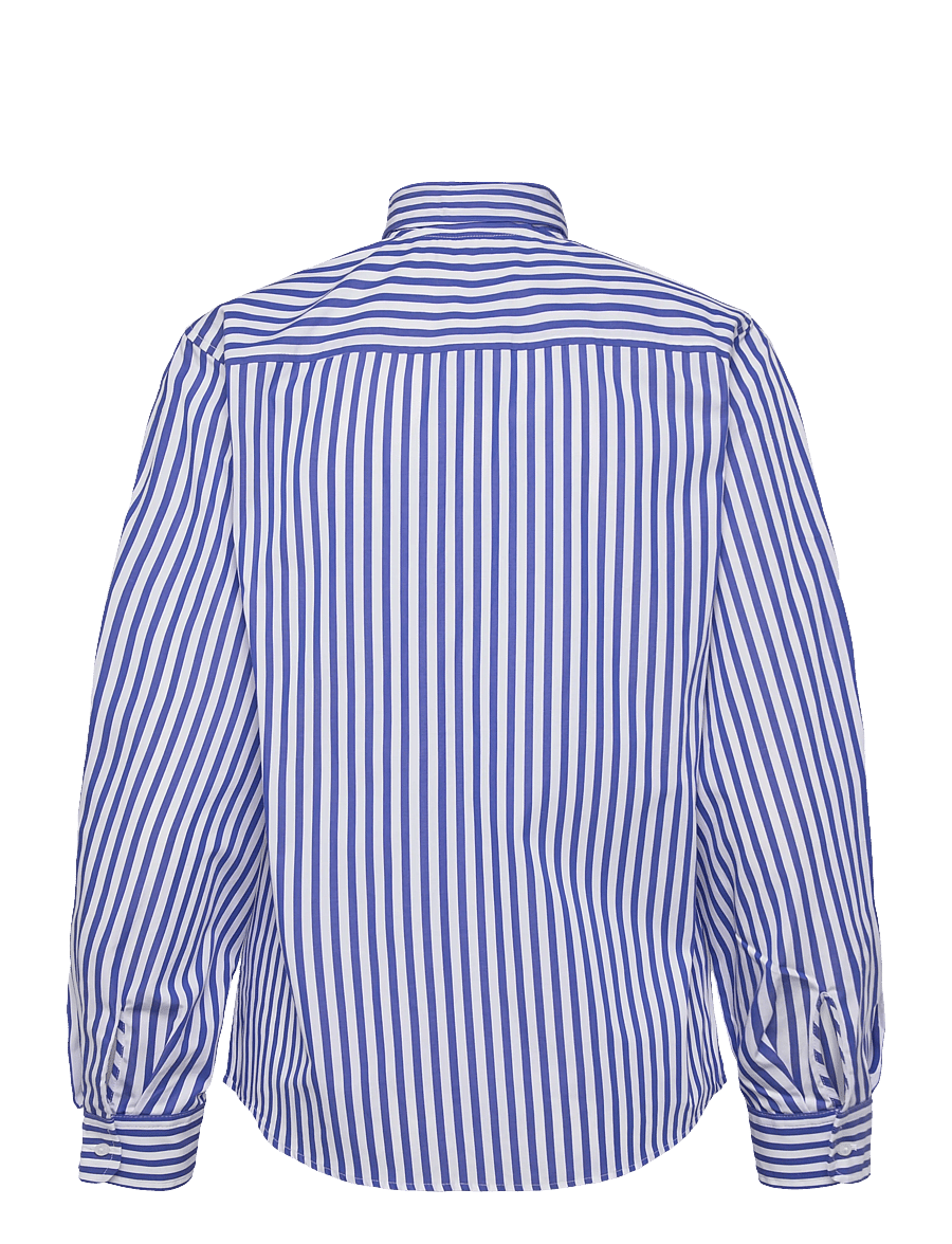 Lauren Ralph Lauren - Y/D 70'S BROADCLOTH-WVN-SHIRT - langærmede skjorter - blue/white - 2