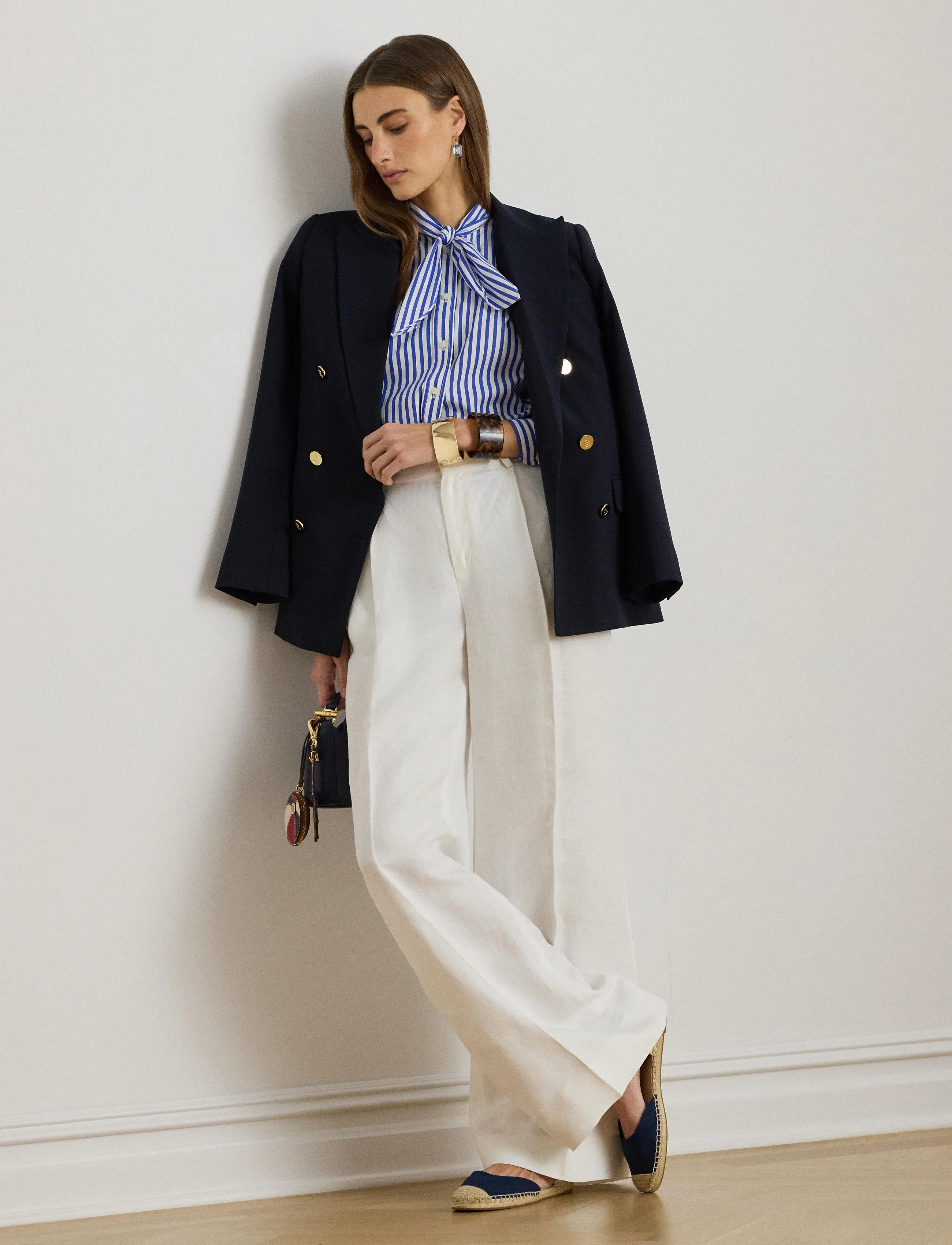 Lauren Ralph Lauren Y/D 70'S BROADCLOTH-WVN-SHIRT - Chemisier & Chemises - BLUE/WHITE / blue