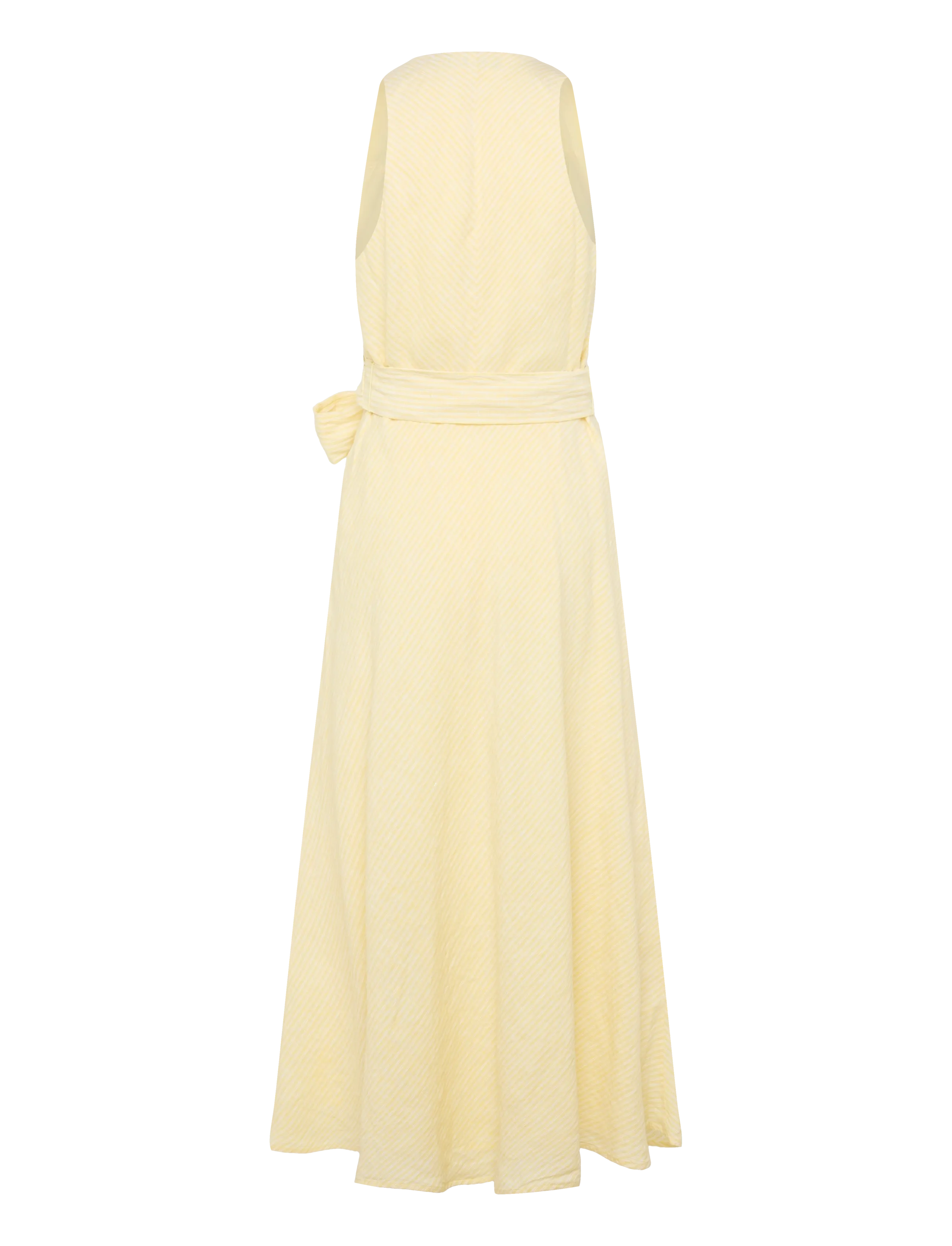 Lauren Ralph Lauren - Y/D TISSUE LINEN-WVN-DRESSES - wickelkleider - yellow/white - 2