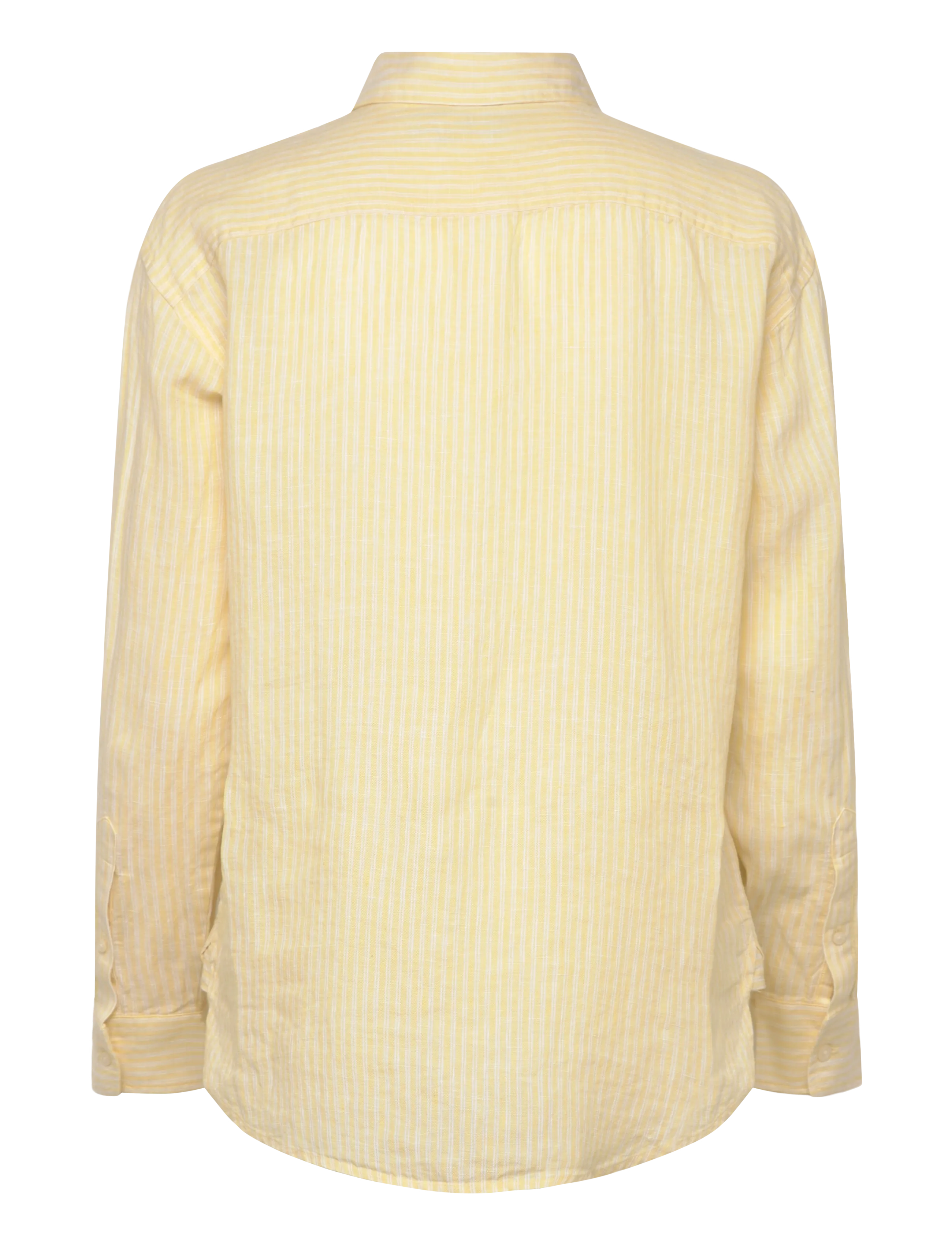 Lauren Ralph Lauren - Y/D TISSUE LINEN-WVN-SHIRT - hørskjorter - yellow/white - 1