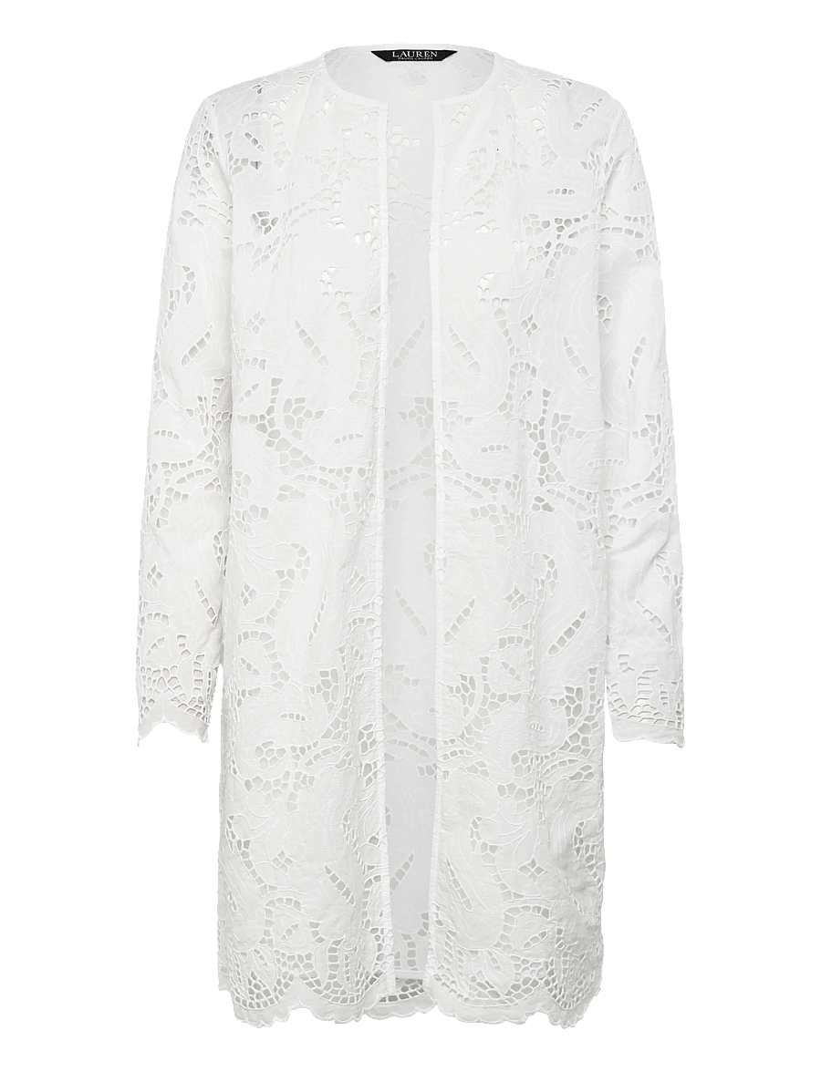 Lauren Ralph Lauren - PAISLEY CUTOUT EMB-WVN-BLAZER/SPORT - skjortejakker - white - 0