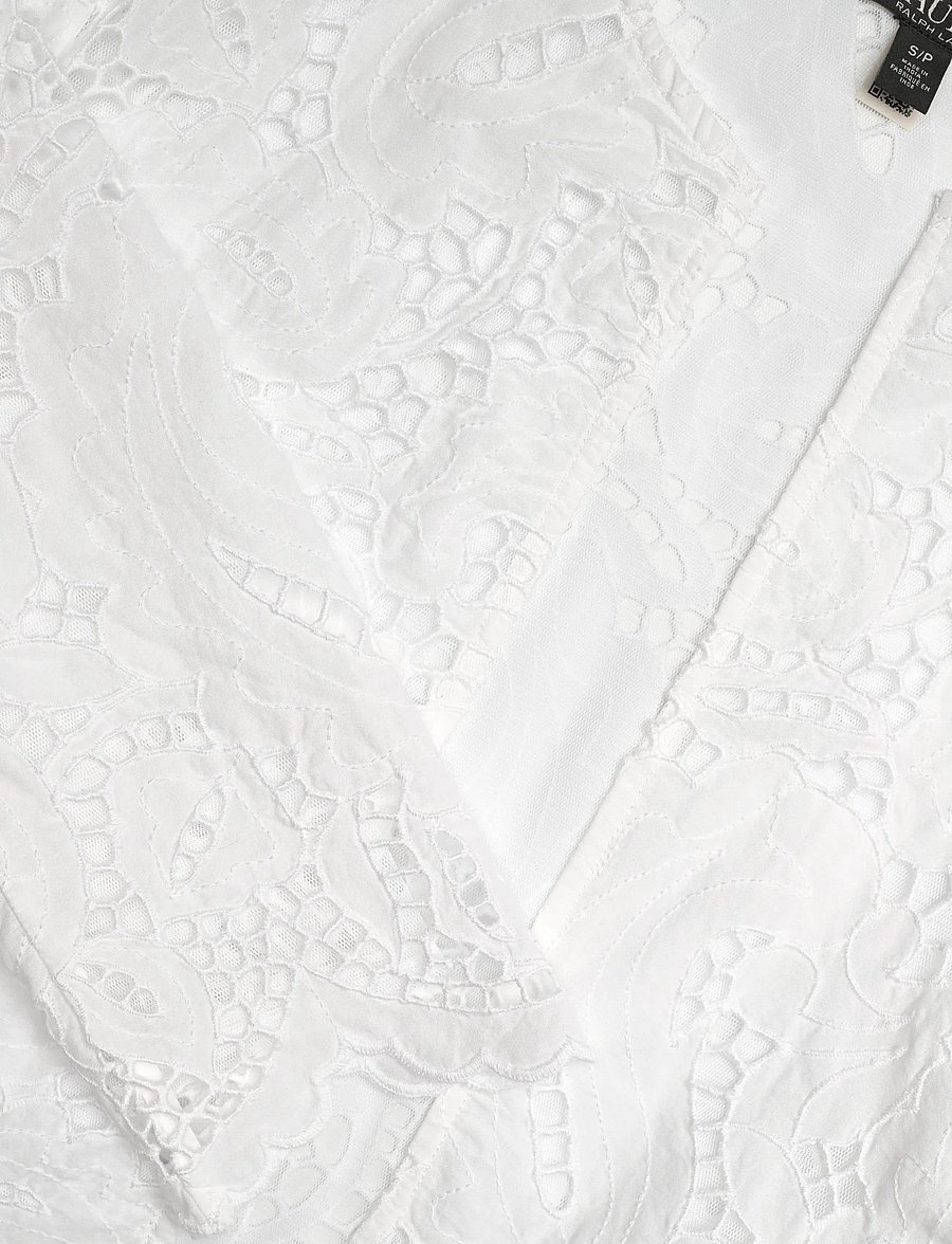 Lauren Ralph Lauren - PAISLEY CUTOUT EMB-WVN-BLAZER/SPORT - skjortejakker - white - 2