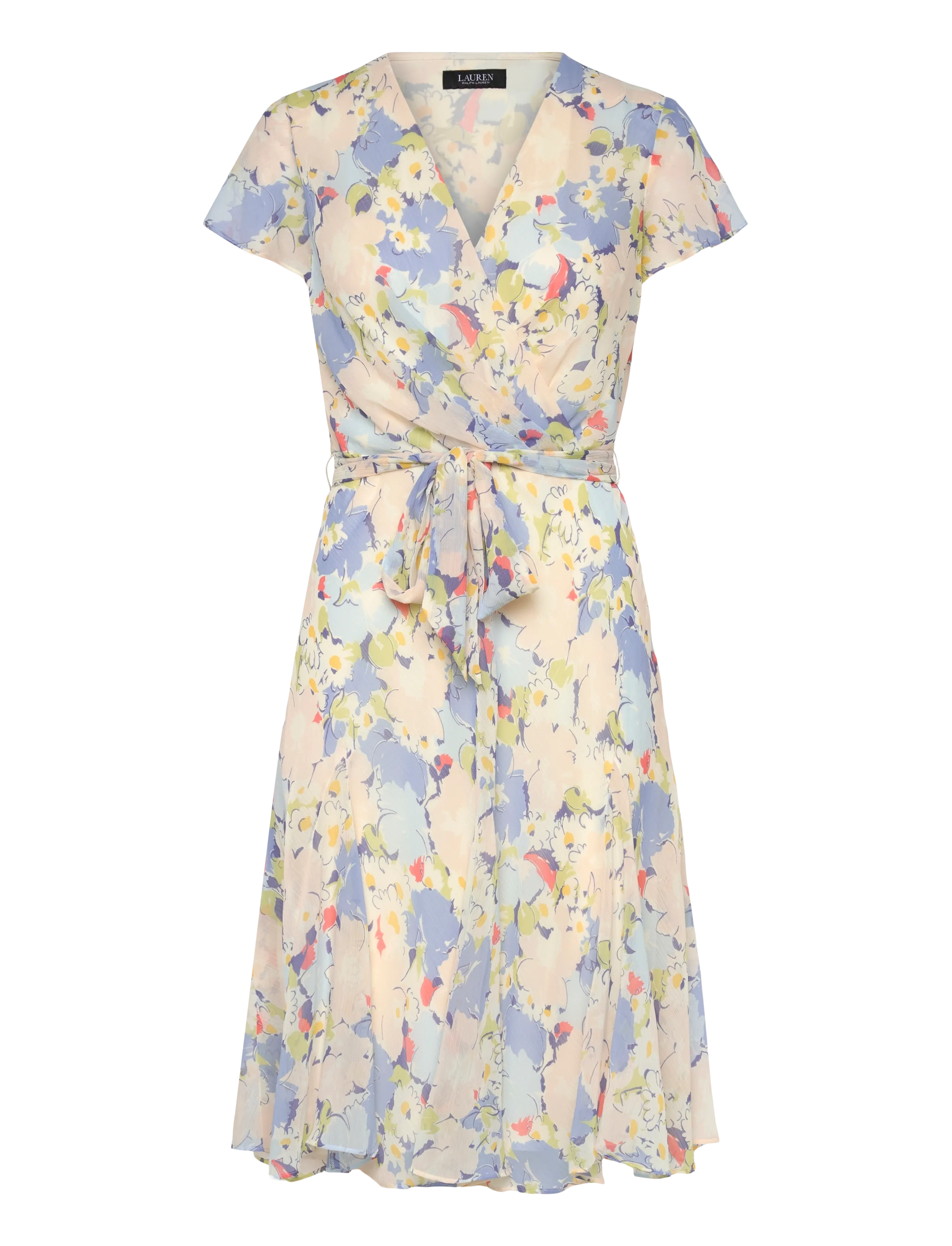 Lauren Ralph Lauren POLY CRINKLE GGT 58-WVN-DRESSES - Kleidung - BLUE MULTI / blue