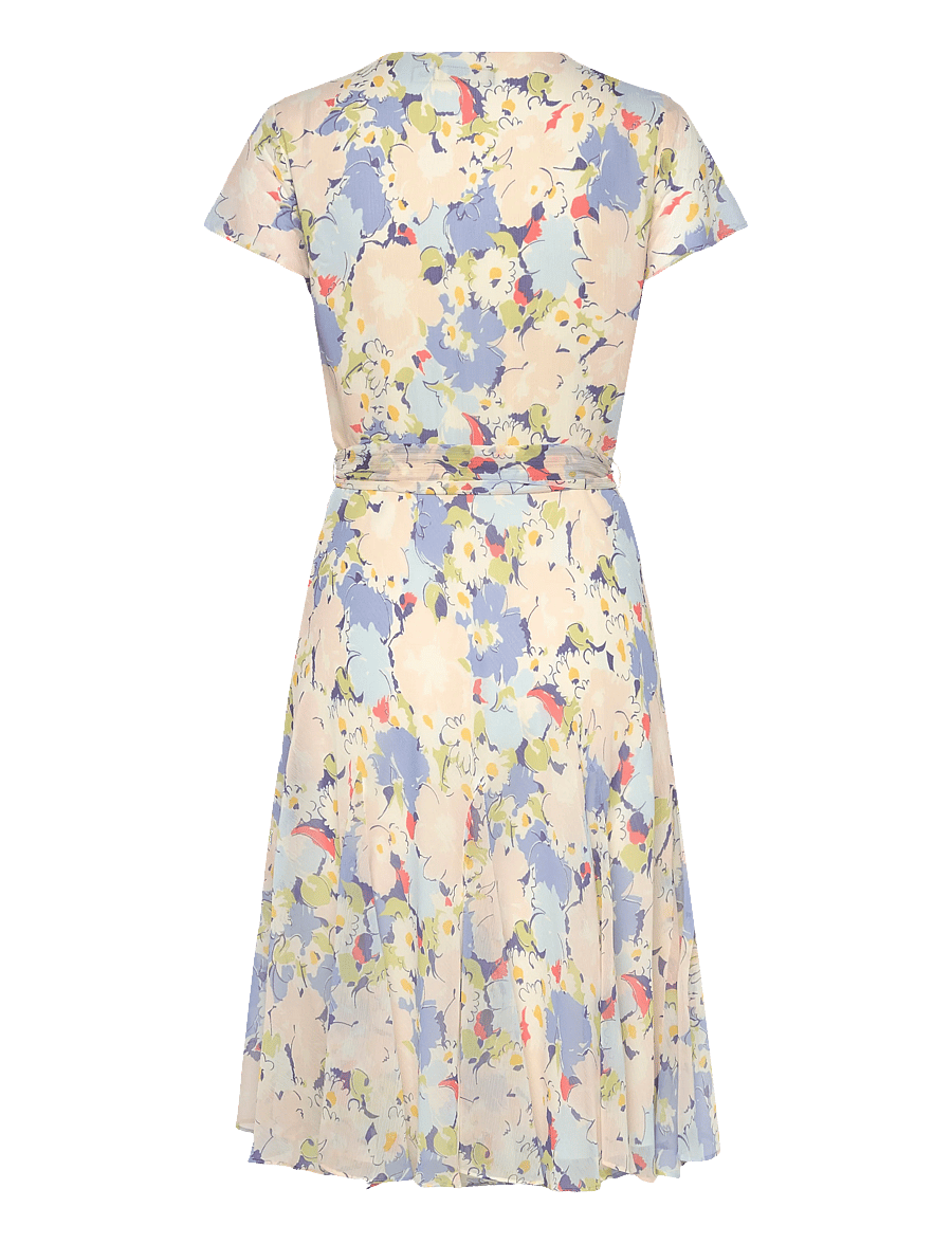 Lauren Ralph Lauren - POLY CRINKLE GGT 58-WVN-DRESSES - suvekleidid - blue multi - 1
