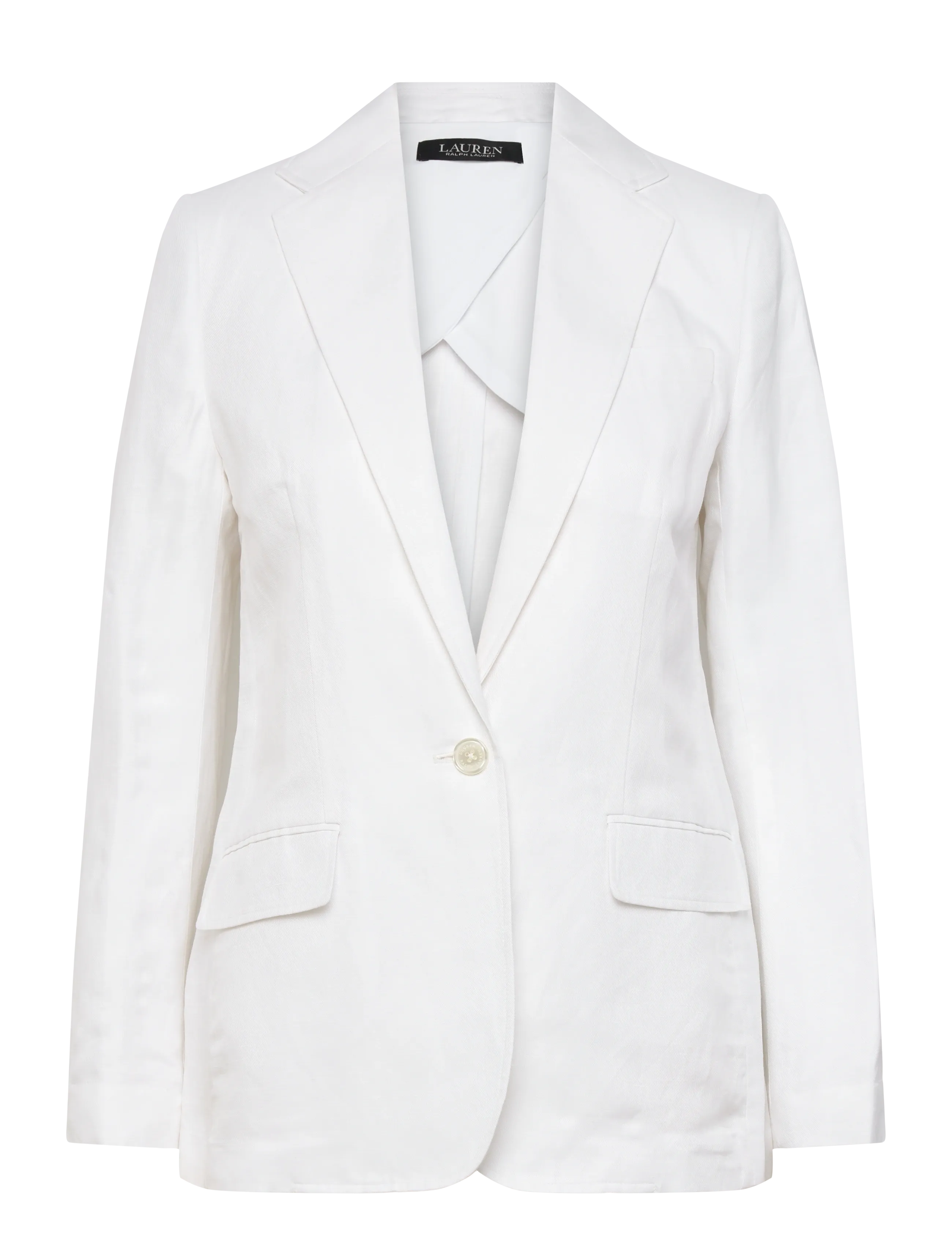 Lauren Ralph Lauren - Linen-Blend Twill Blazer - confirmation - white - 1