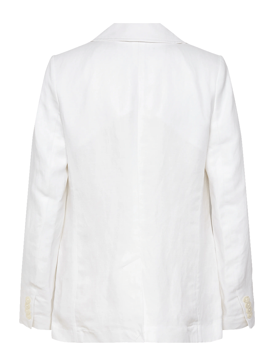 Lauren Ralph Lauren - Linen-Blend Twill Blazer - confirmation - white - 2