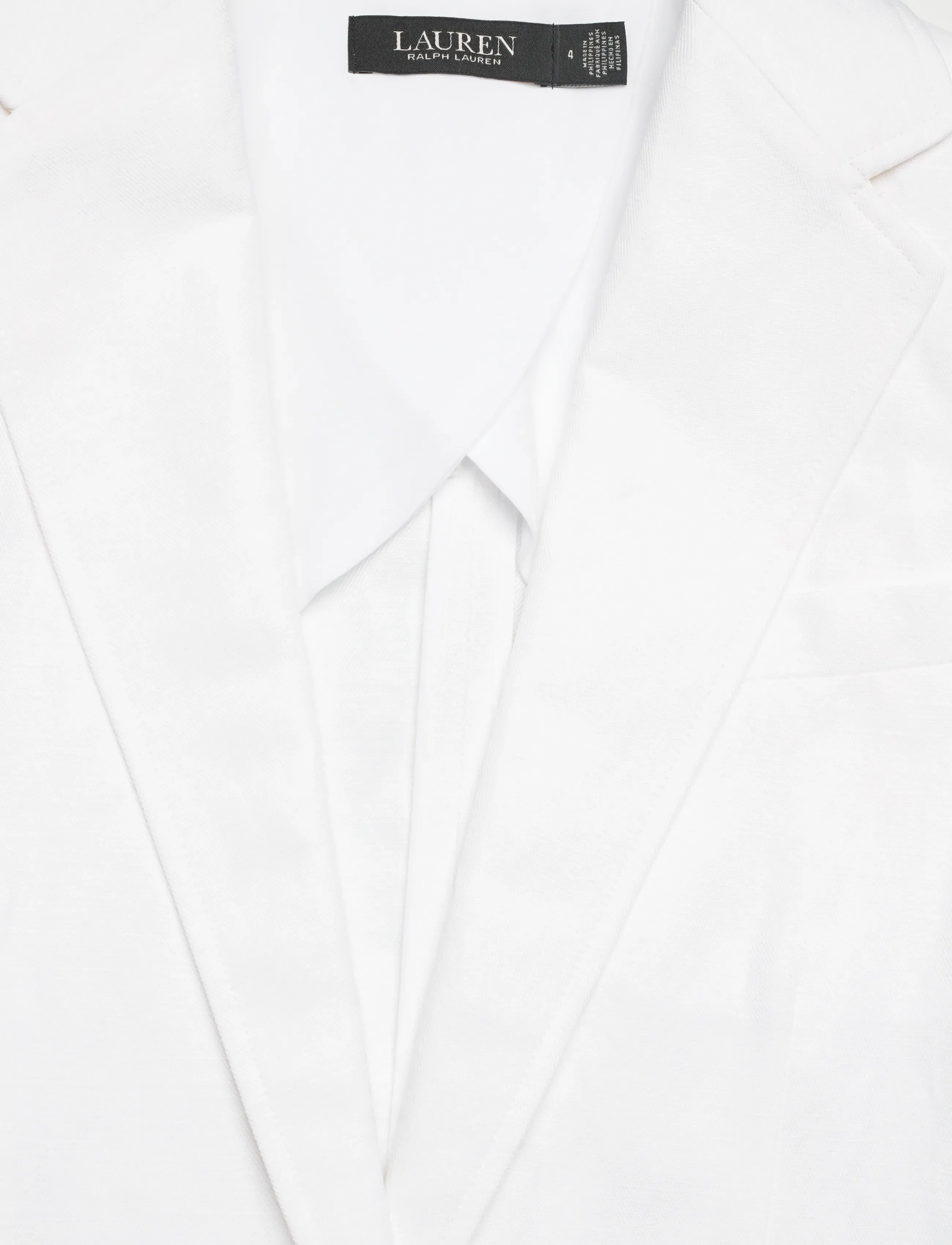Lauren Ralph Lauren - Linen-Blend Twill Blazer - konfirmationstøj - white - 4